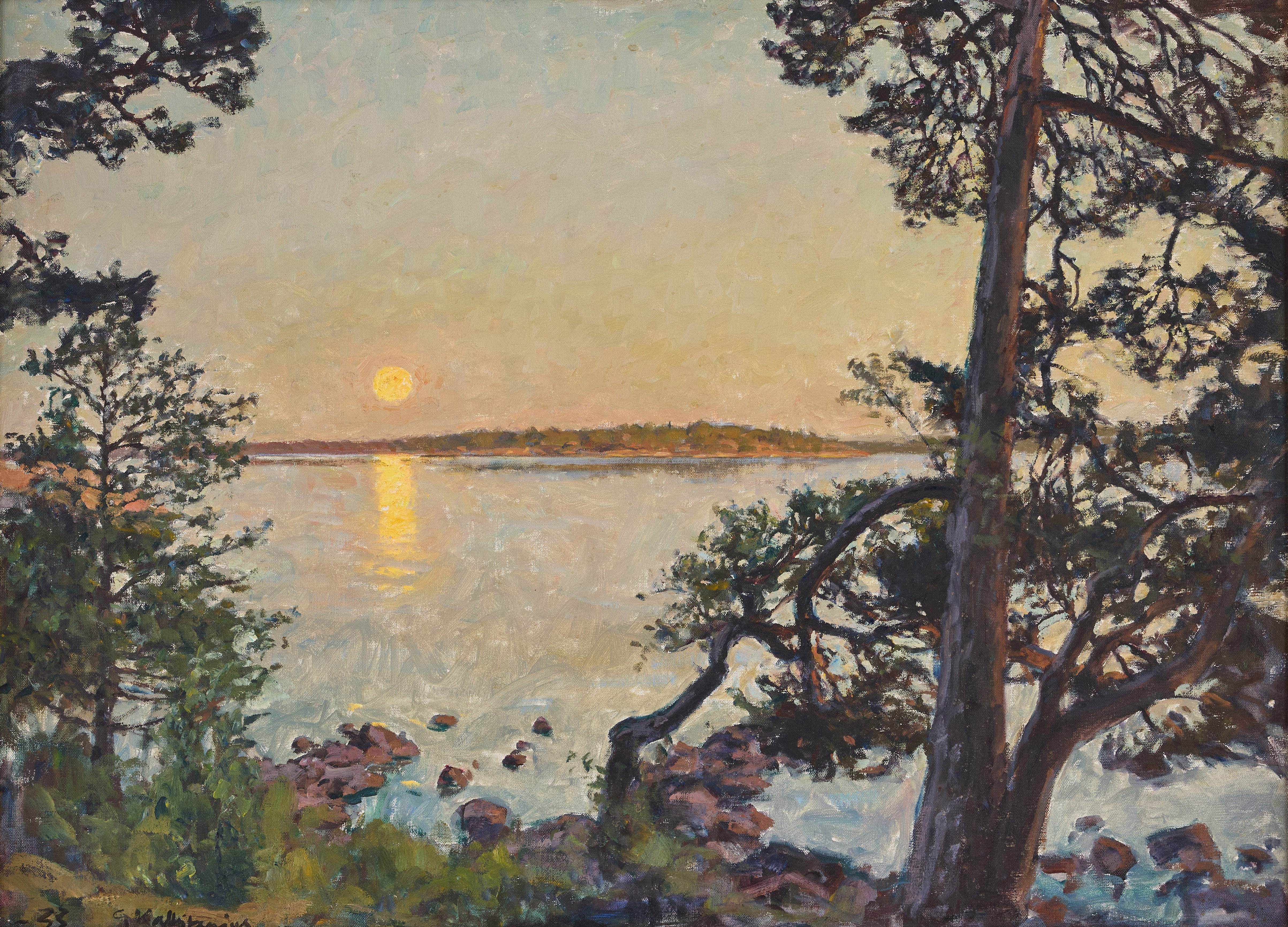 GOTTFRID KALLSTENIUS. "Junimåne, Källvik".