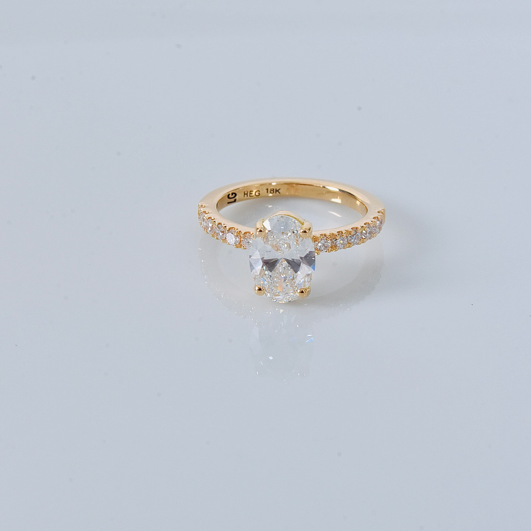 DIAMANTRING, 1,83ct, 18K, IGI Cert Labgrown.