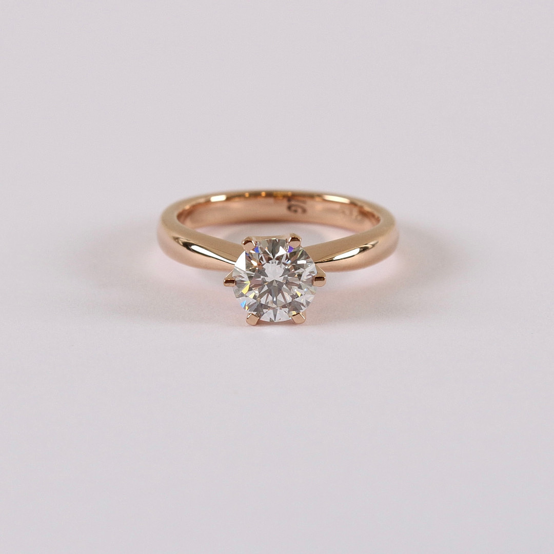 DIAMANTRING, 1,02ct, 18K IGI Cert Labgrown.