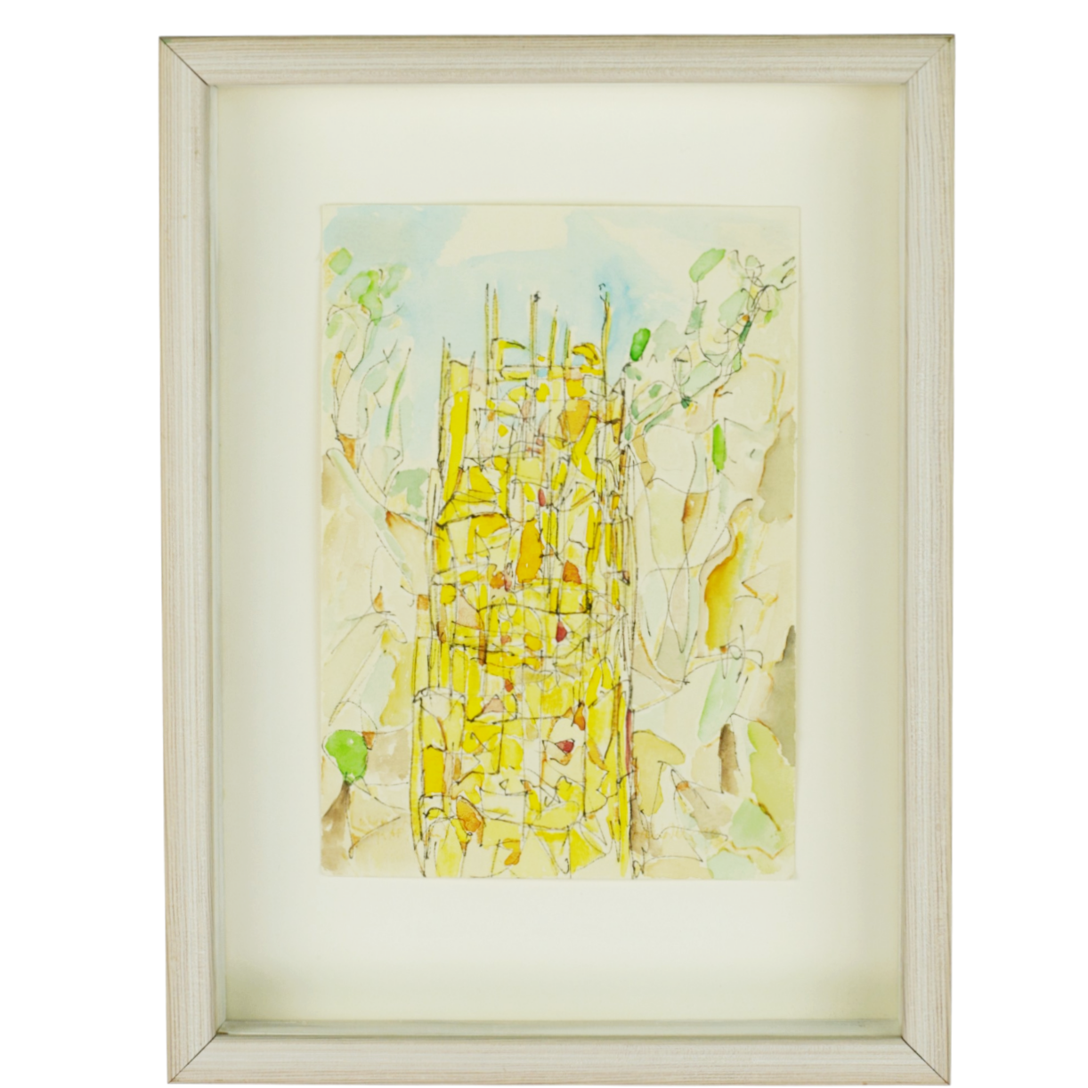 LARS VILKS. Blandteknik på papper, Nimis, ej signerad.