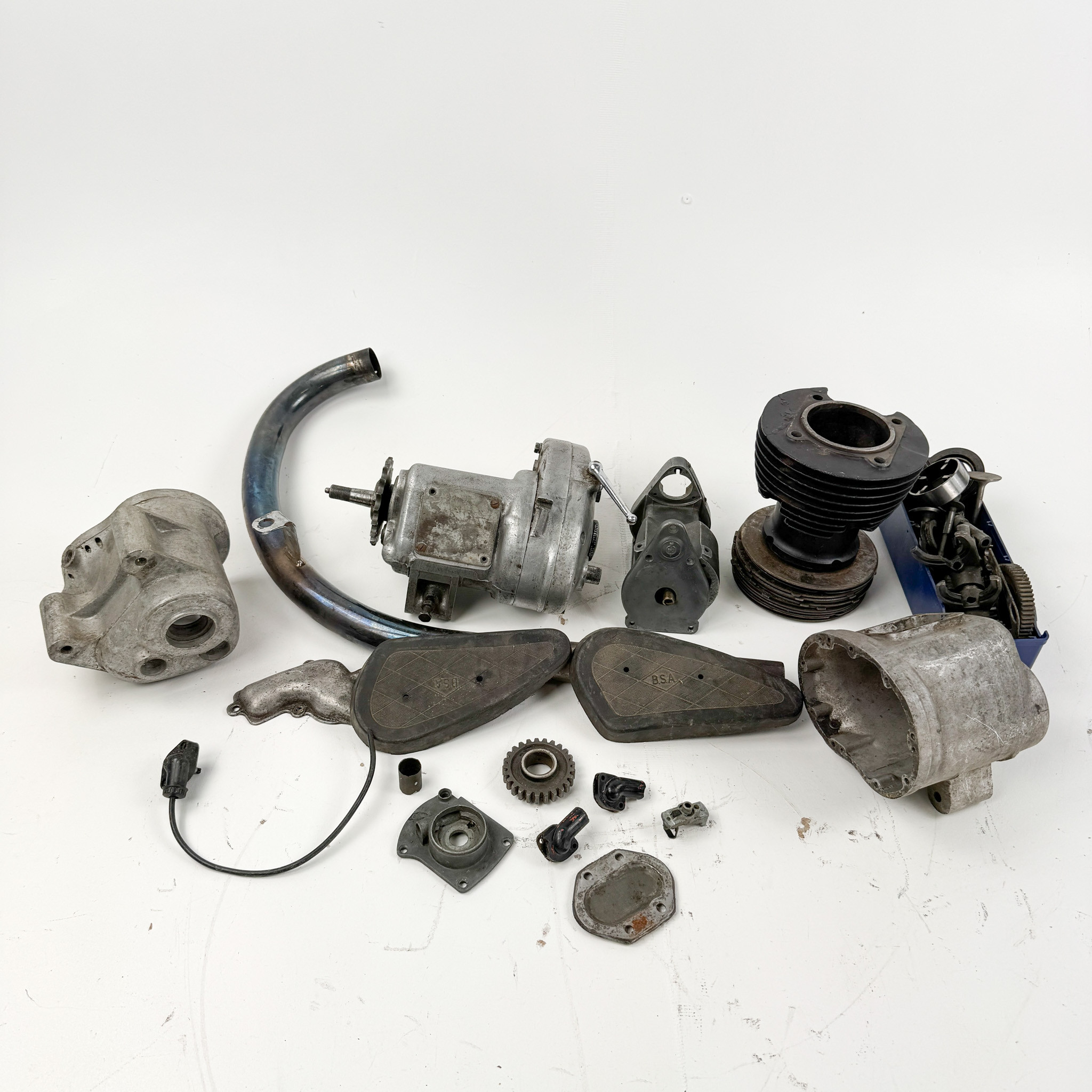 BSA/LUCAS, växellåda, magnet m.m, 1940/50-tal, England.