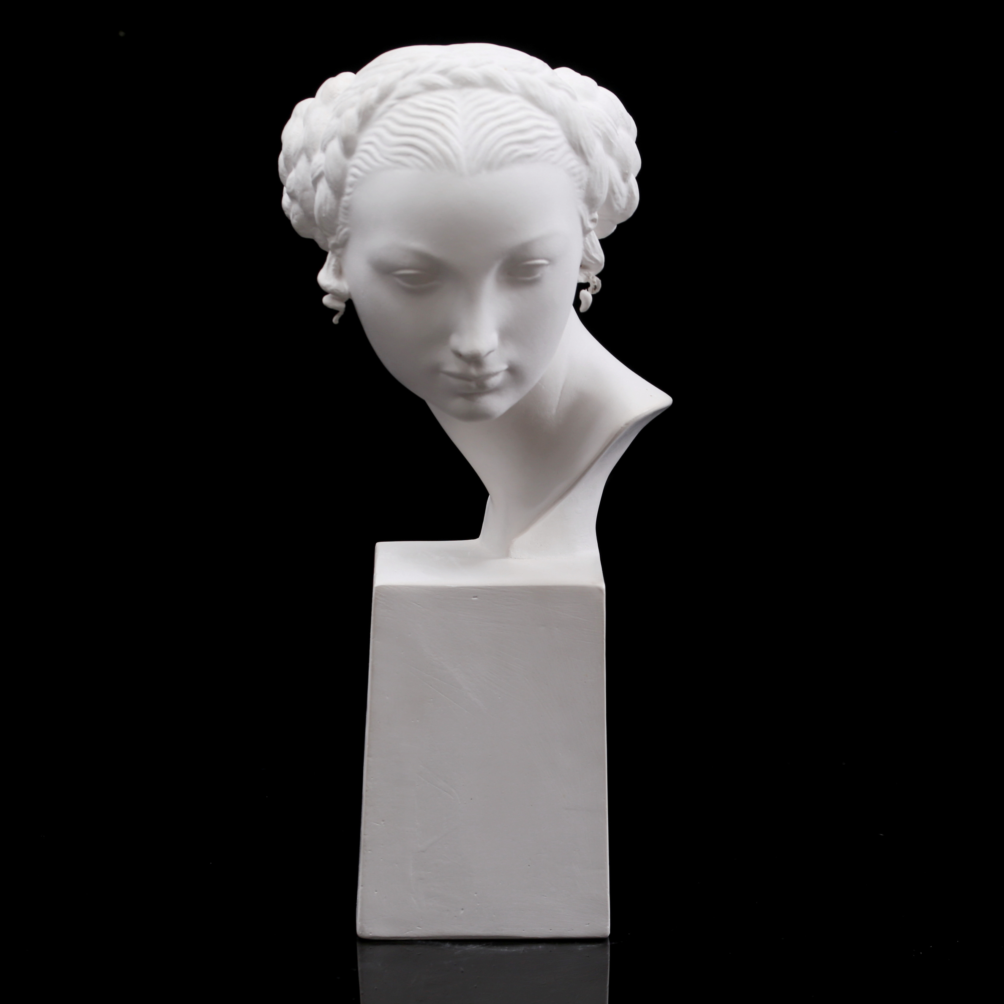 TORE STRINDBERG. Skulptur "Krokus", flickhuvud.