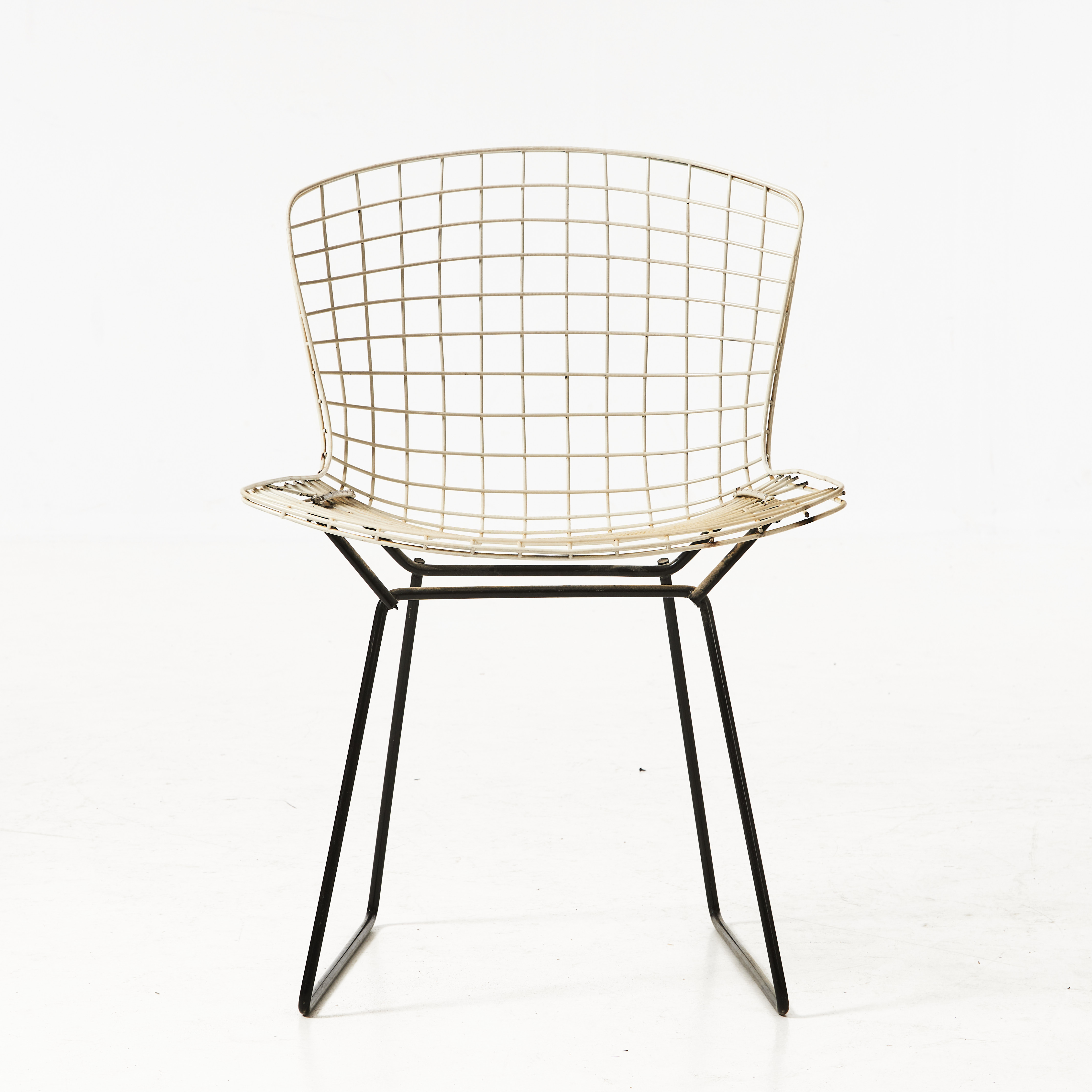 HARRY BERTOIA. Stol, "Wire chair", Knoll, svartlackerad metall.