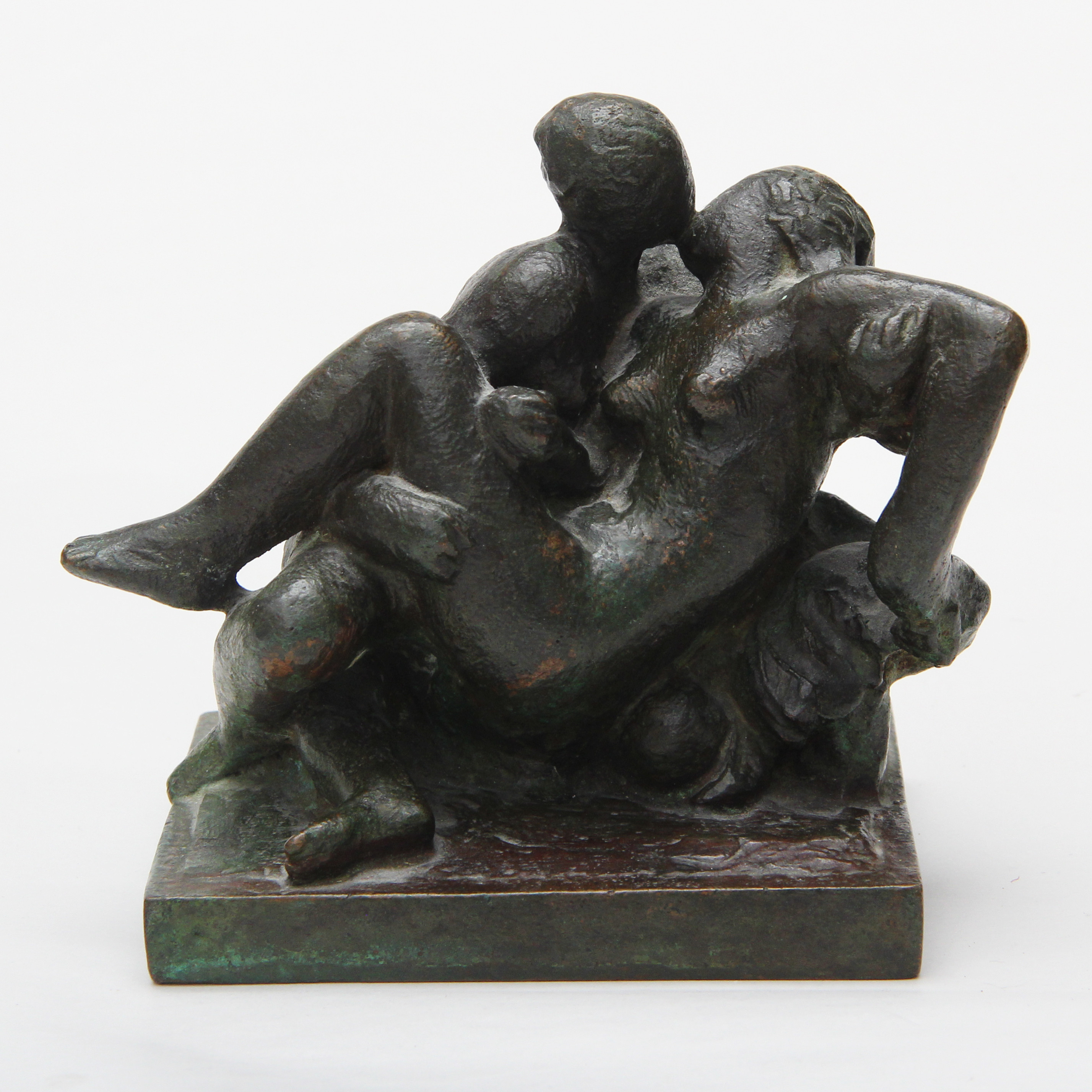 GERHARD  HENNING. SKULPTUR, brons, otydlig gjutarstämpel, signerad.