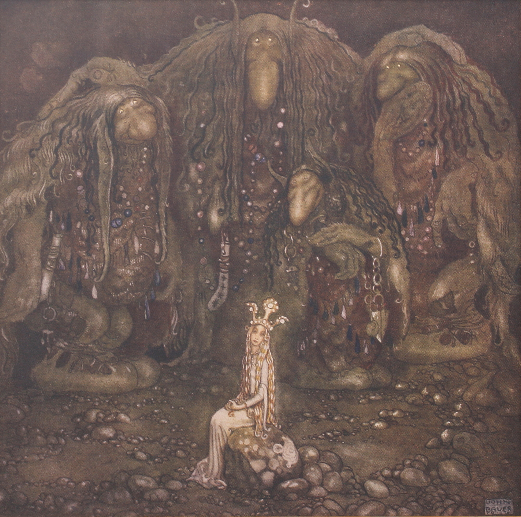 JOHN BAUER. Tryck, ur ”Bland Tomtar och Troll”.