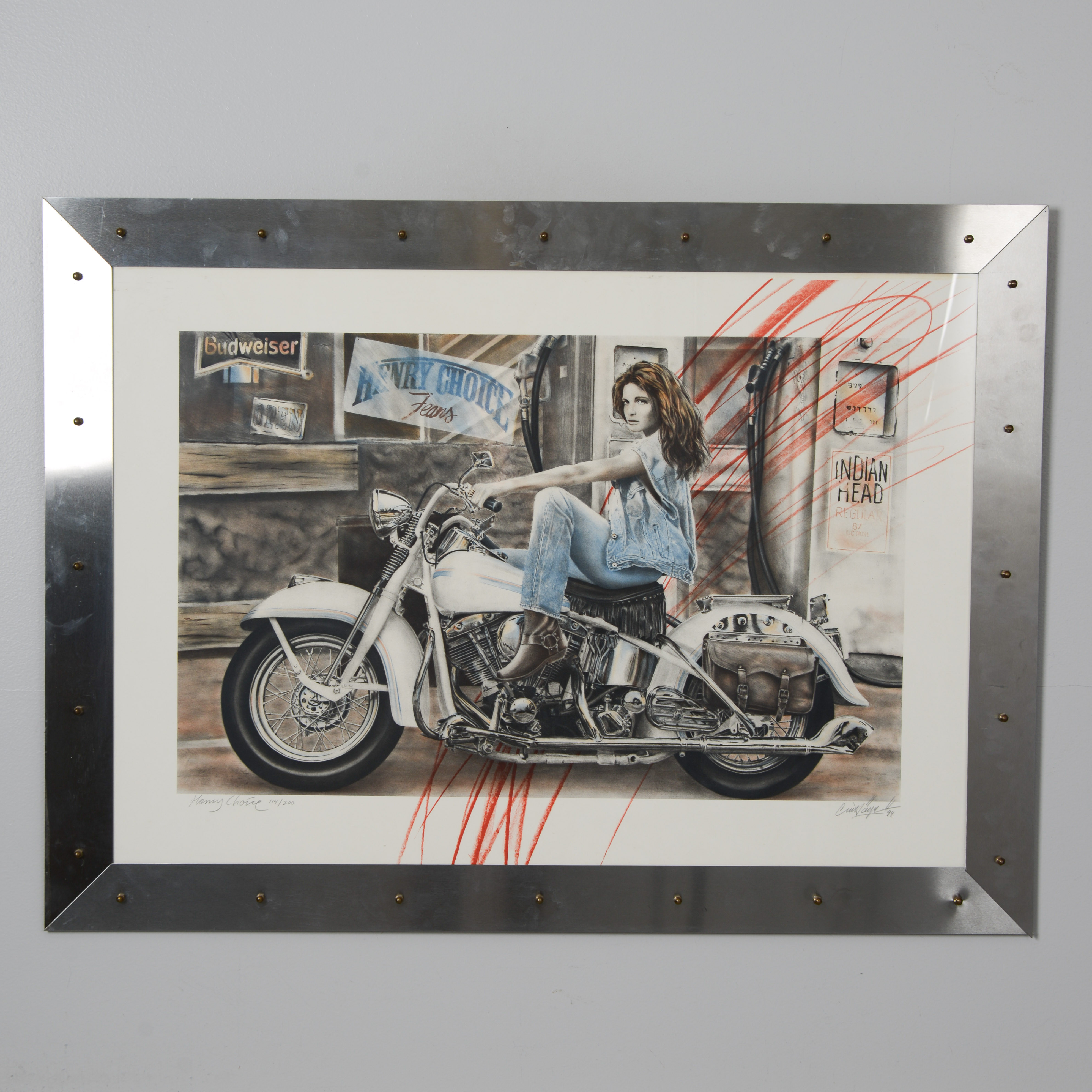 CURT FÄGERSJÖ. "Henry Choice", färglitografi, signerad, numrerad 114/200, daterad -94.