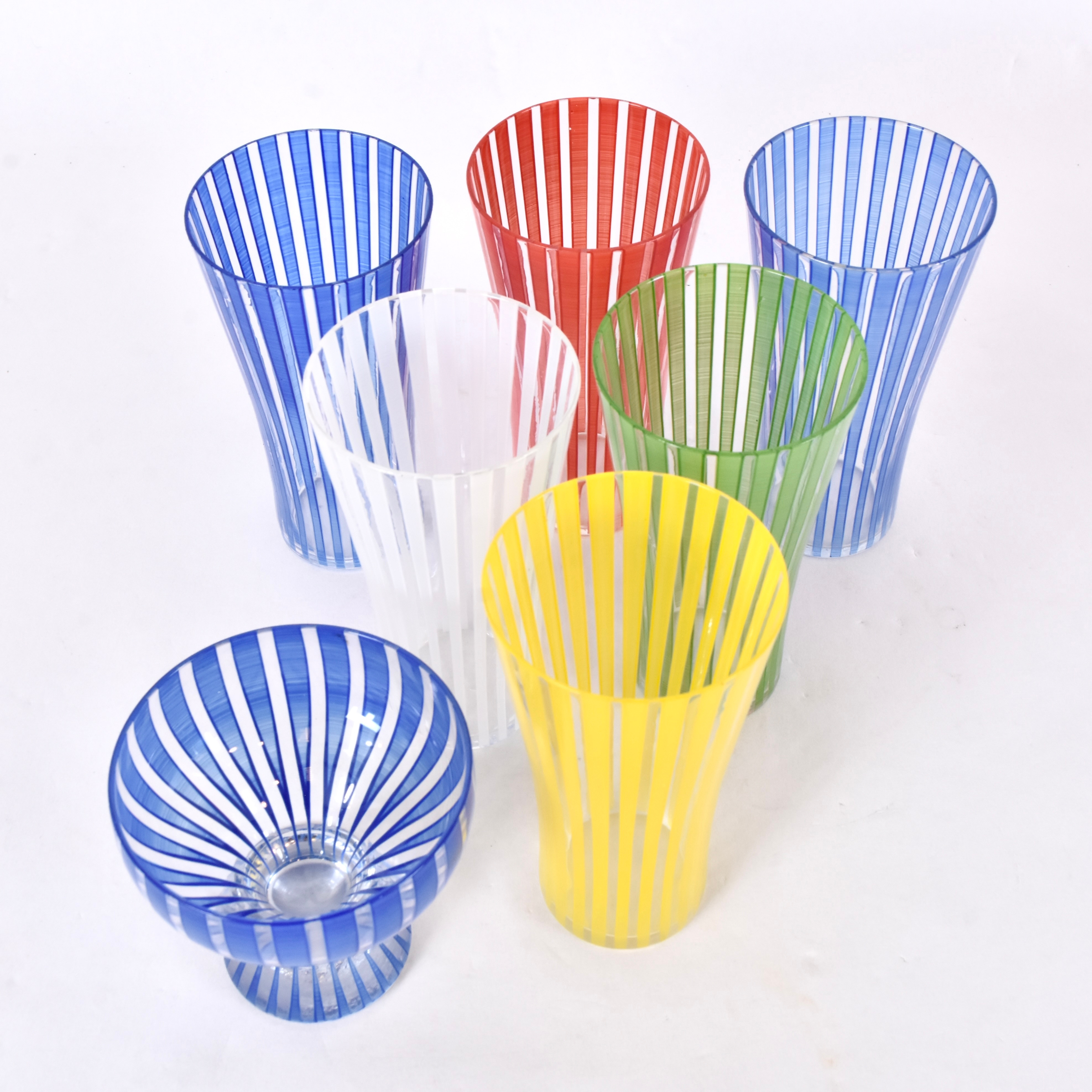 GLAS, 7 st, "Strikt" Bengt Orup, Johansfors.