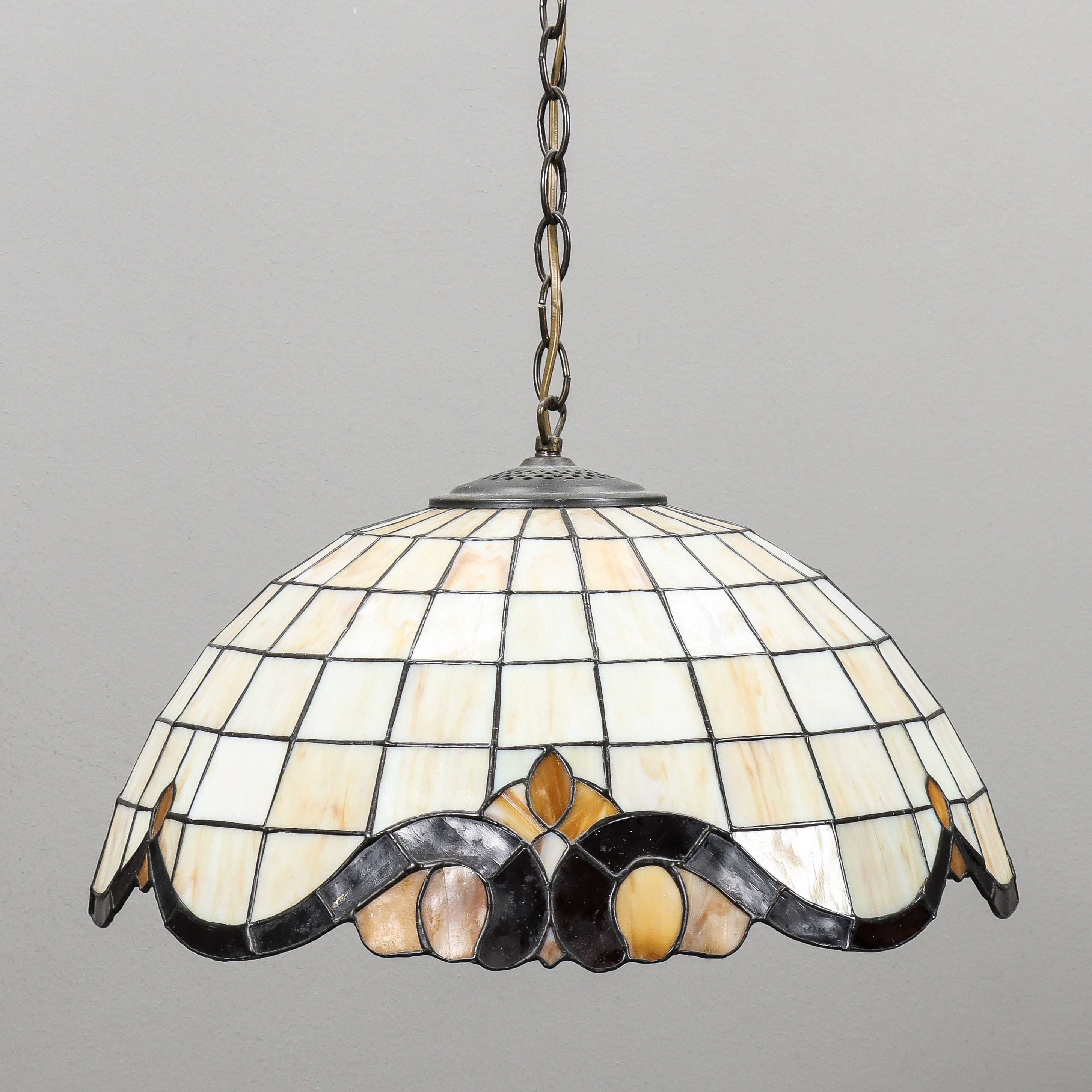 TAKLAMPA glas, tiffanymodell.