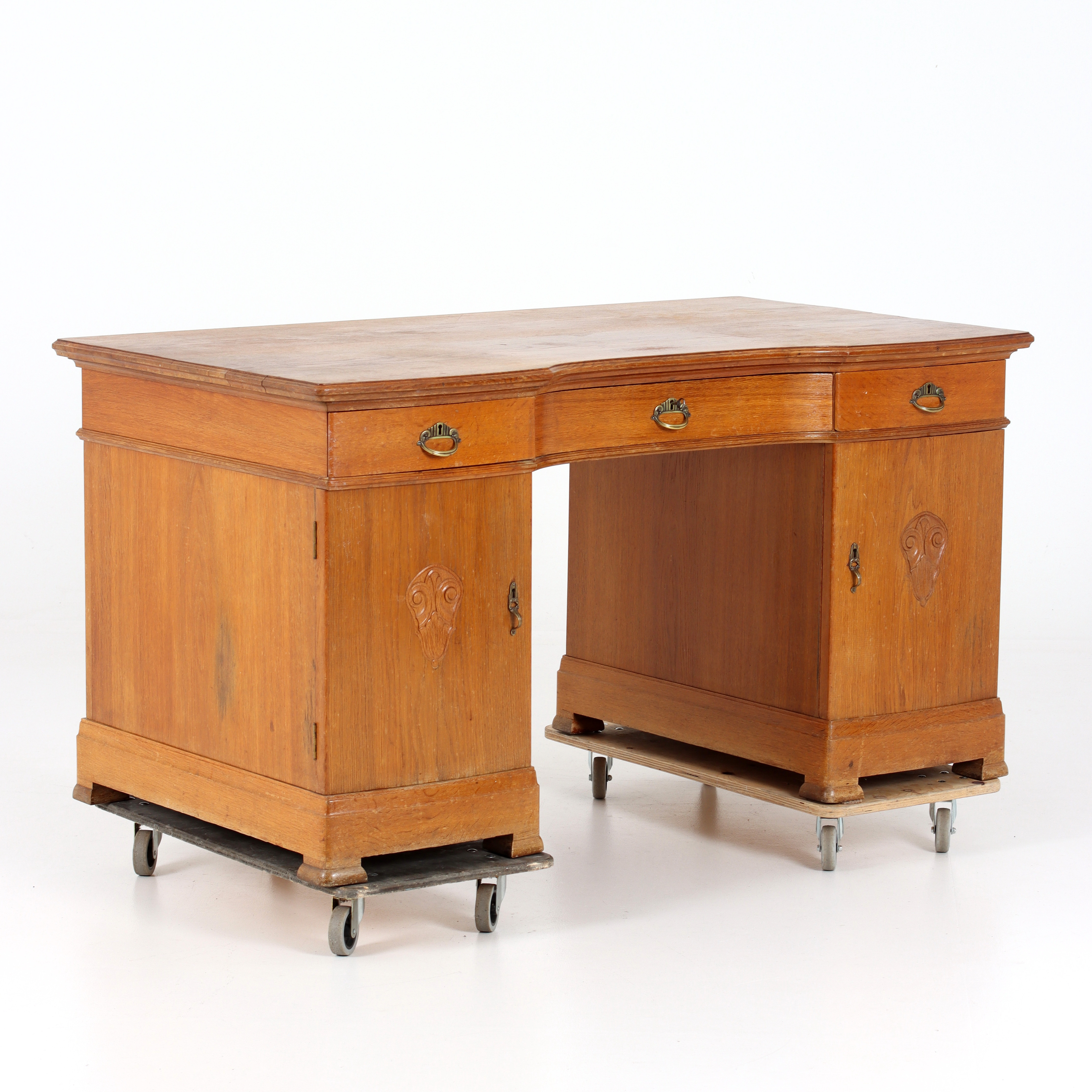 SKRIVBORD, 3 delar, ek, jugend, 1900-tal.