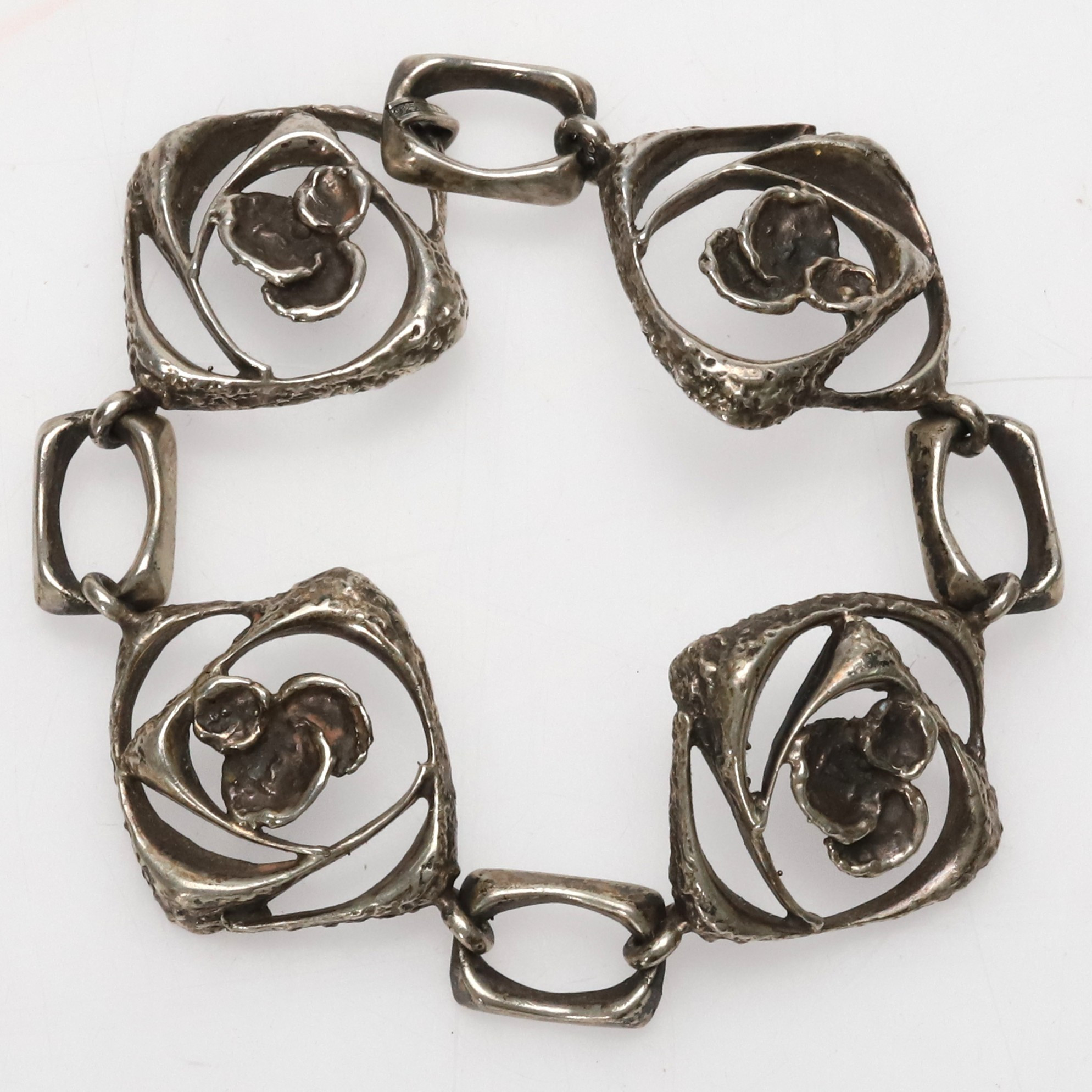 KARL LAINE. ARMBAND, silver, Åbo, Finland, ca 30 gram.