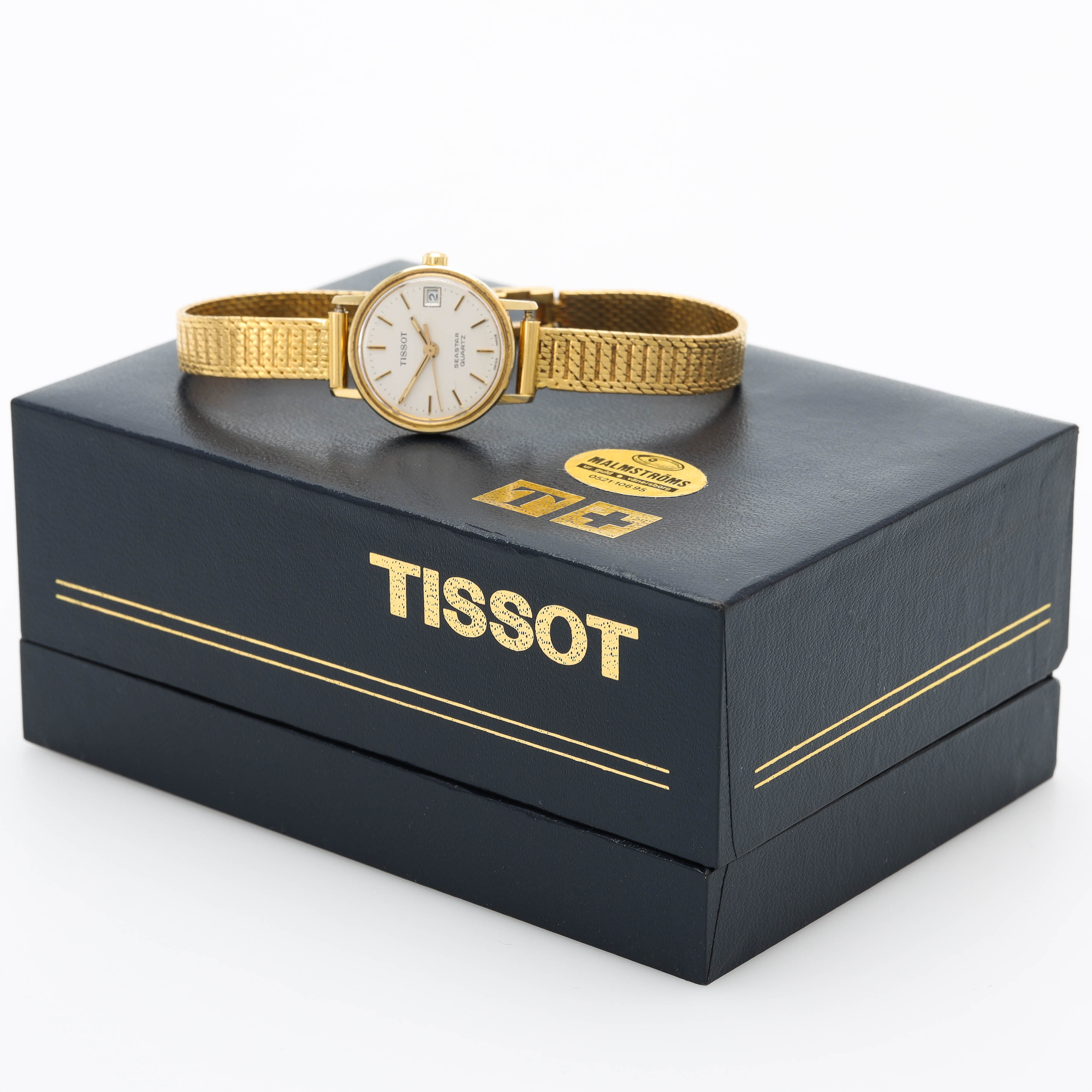ARMBANDSUR, 14 samt 18 k guld, Tissot, 22 mm, kvarts, originaletui.