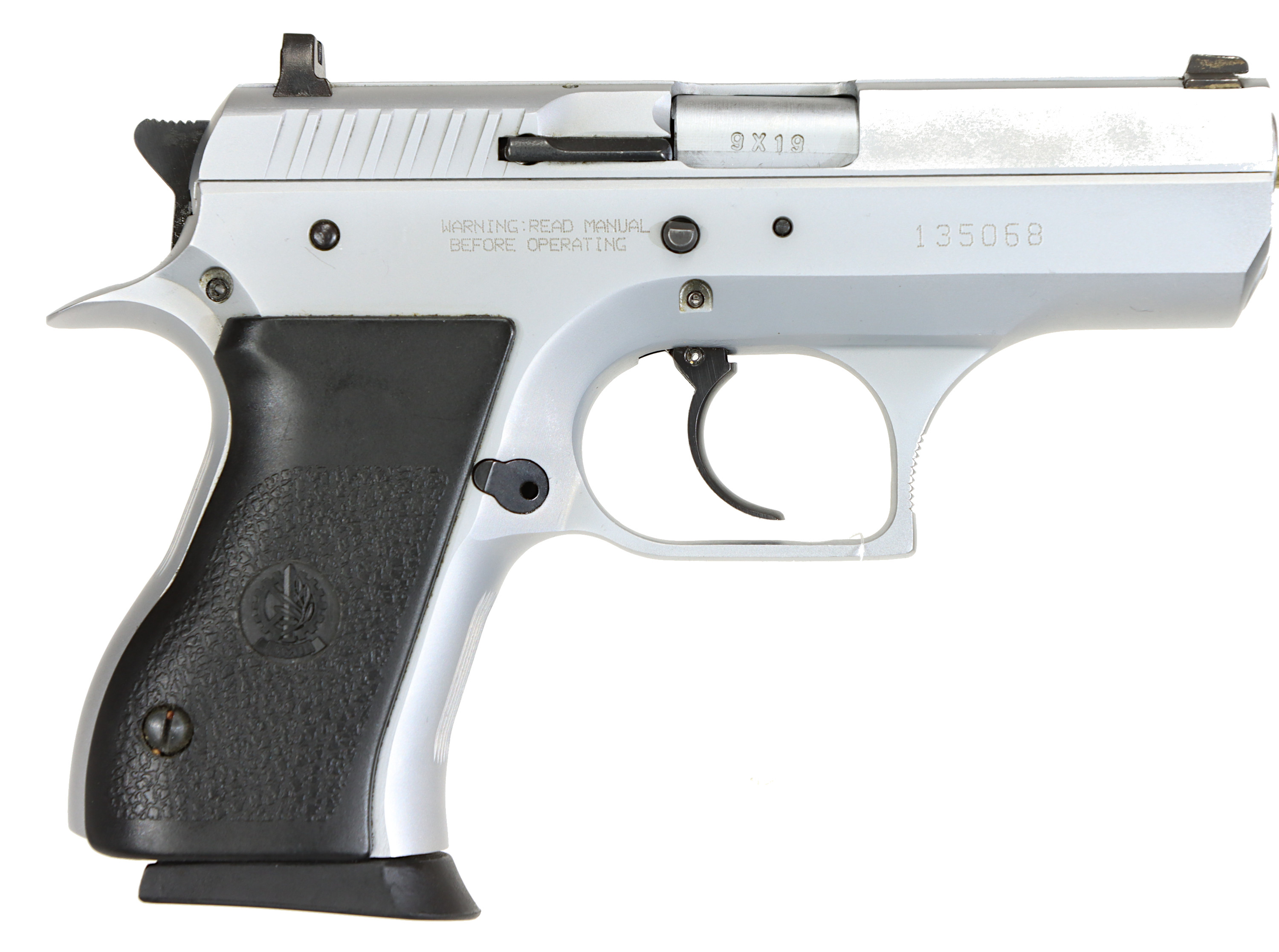 PISTOL, Halvautomat, fabrikat IMI Israel Military Industries Ltd, modell Jericho 941FB, kaliber 9x19, tillv.nr 135068, se-nr SE0141507.