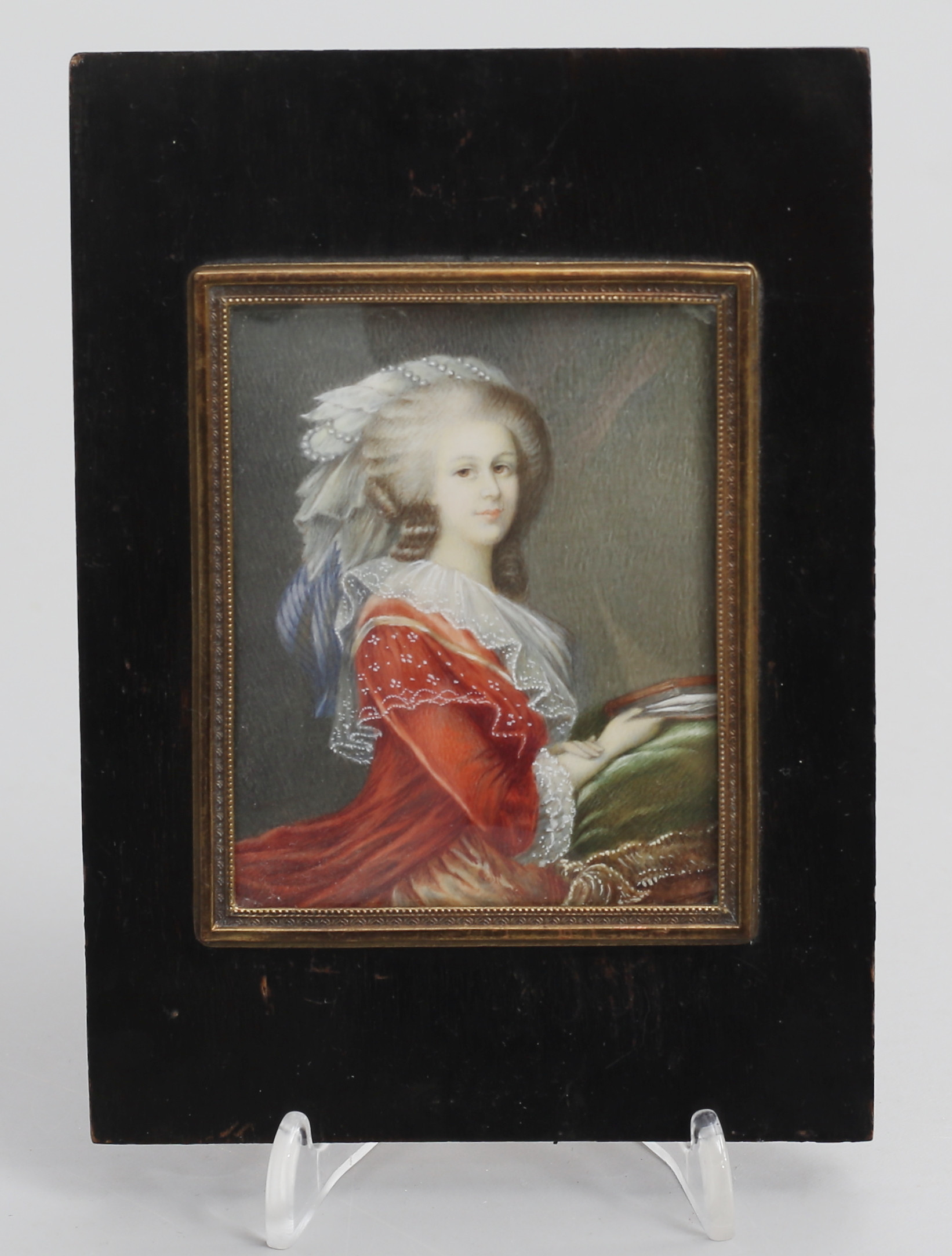 OKÄND KONSTNÄR. Porträtt, Marie Antoinette, miniatyrmålning, 1800-tal.