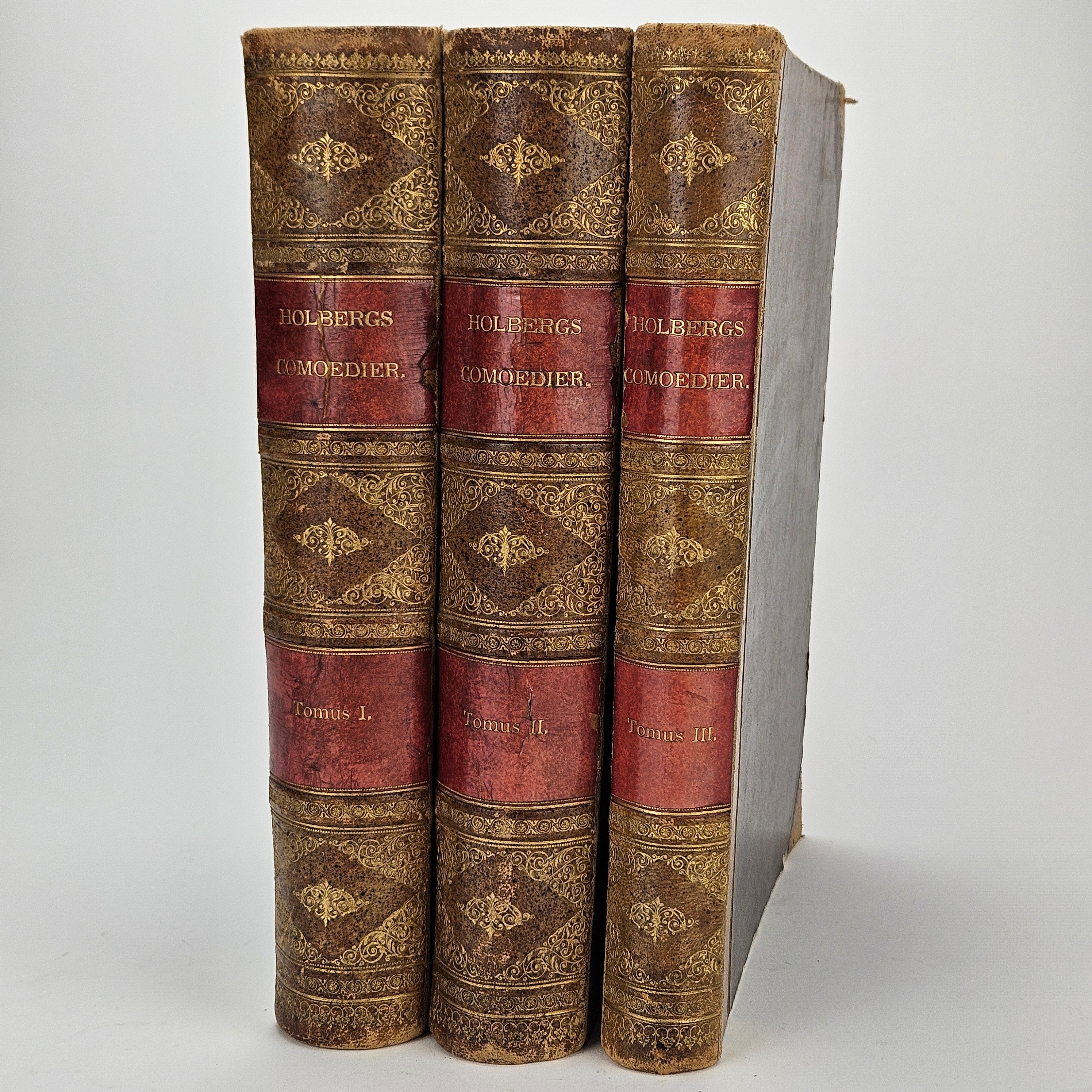 HOLBERGS COMOEDIER, 3 band, Ernst Bojesens Kunstförlag, Köpenhamn.