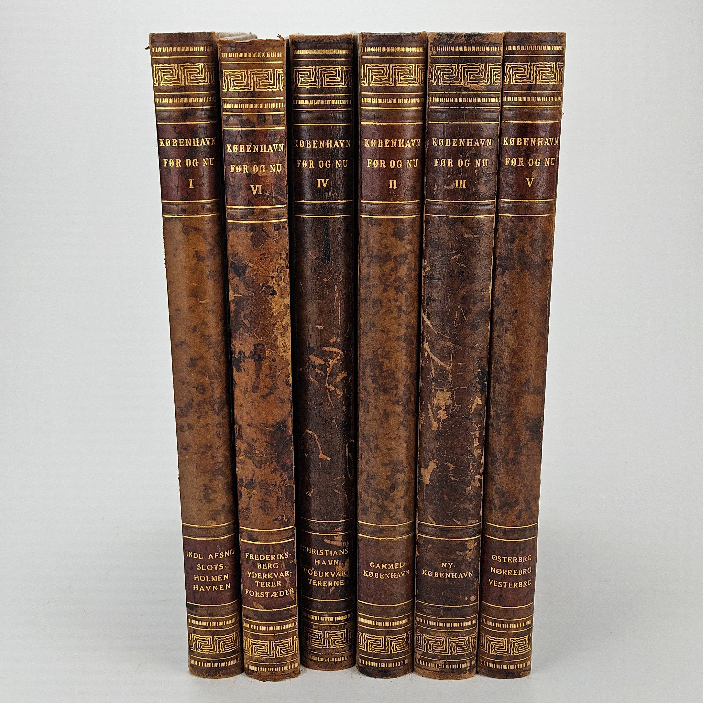 BÖCKER, 6 st, "Köpenhamn, förr och nu", Alfred G. Hassings förlag, Köpenhamn 1949-1950.