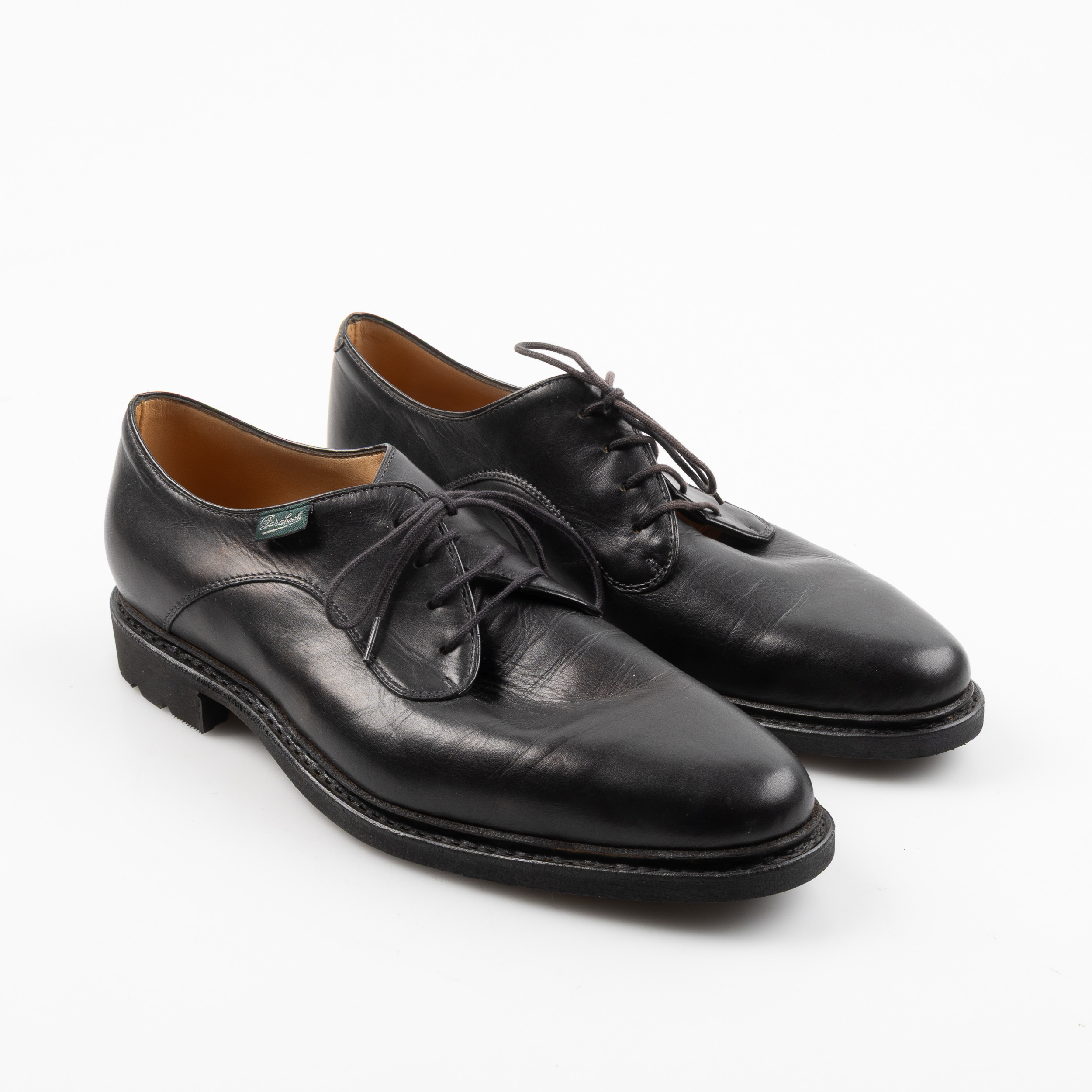 PARABOOT, skor, "Derby", good year welt, Randsydda, Norwegian stitch, storlek 38.