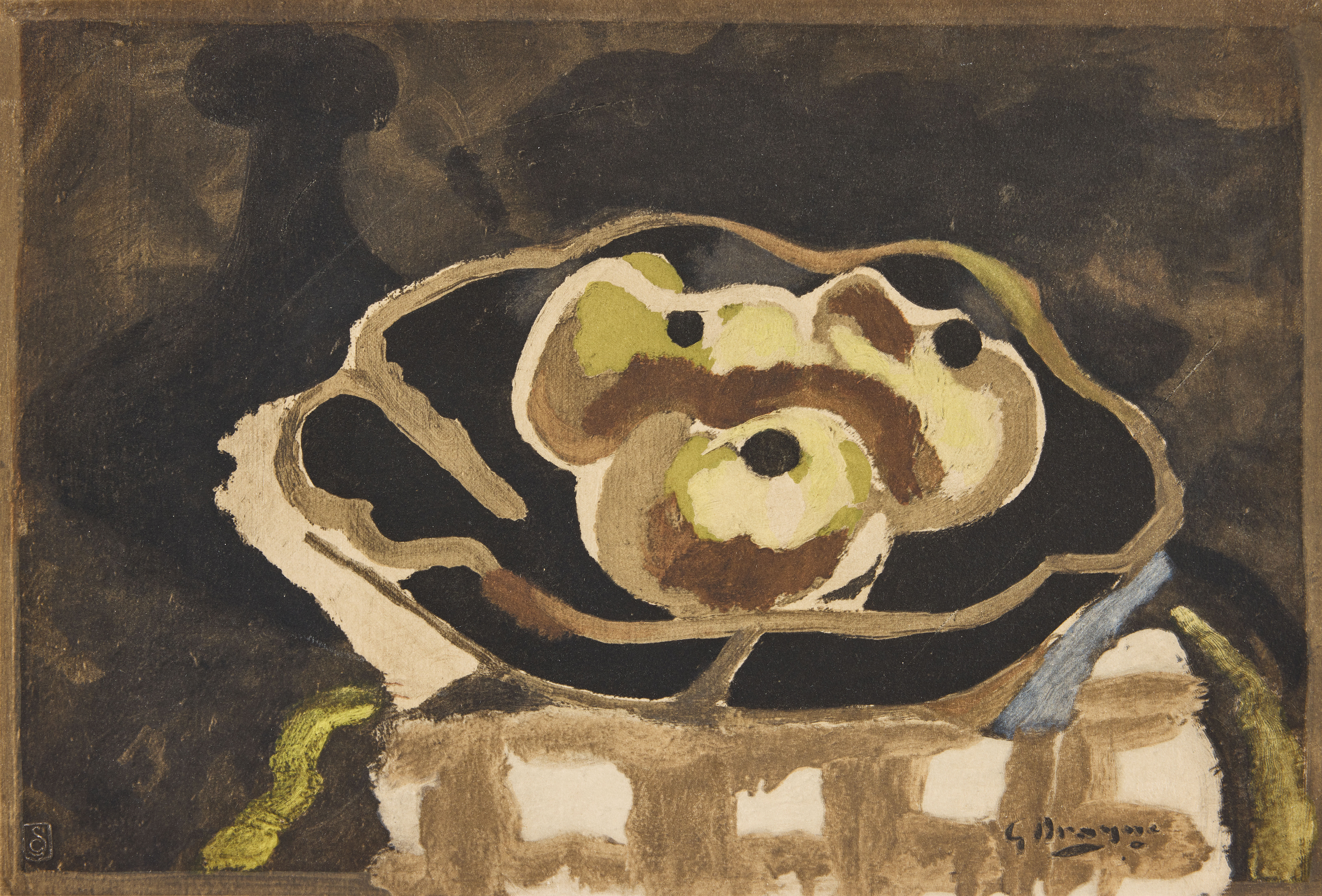 GEORGES BRAQUE. EFTER. "Nature morte aux pommes".