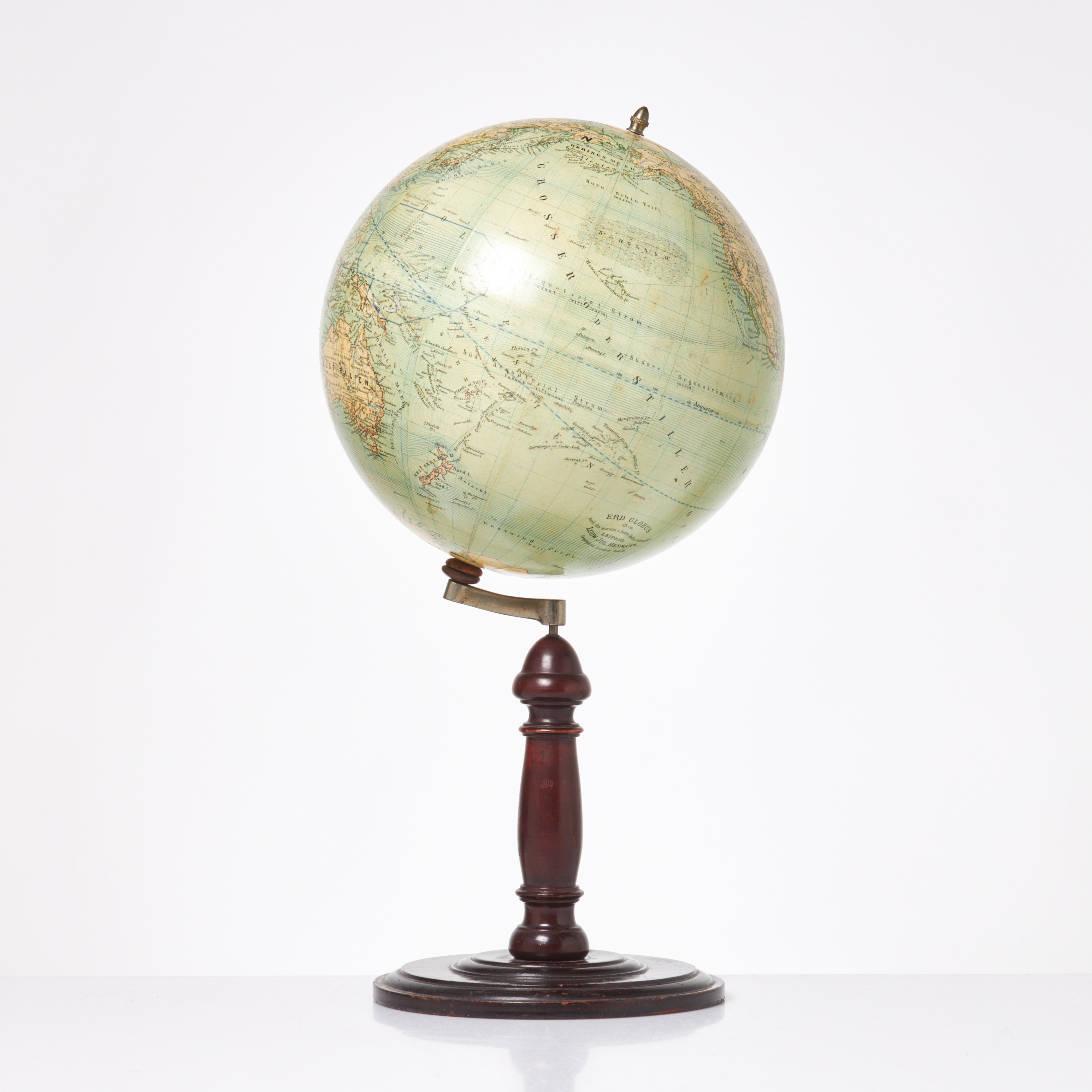 JORDGLOB, Erdglobus Ludw. Jul. Heymann, 1900-talets början.