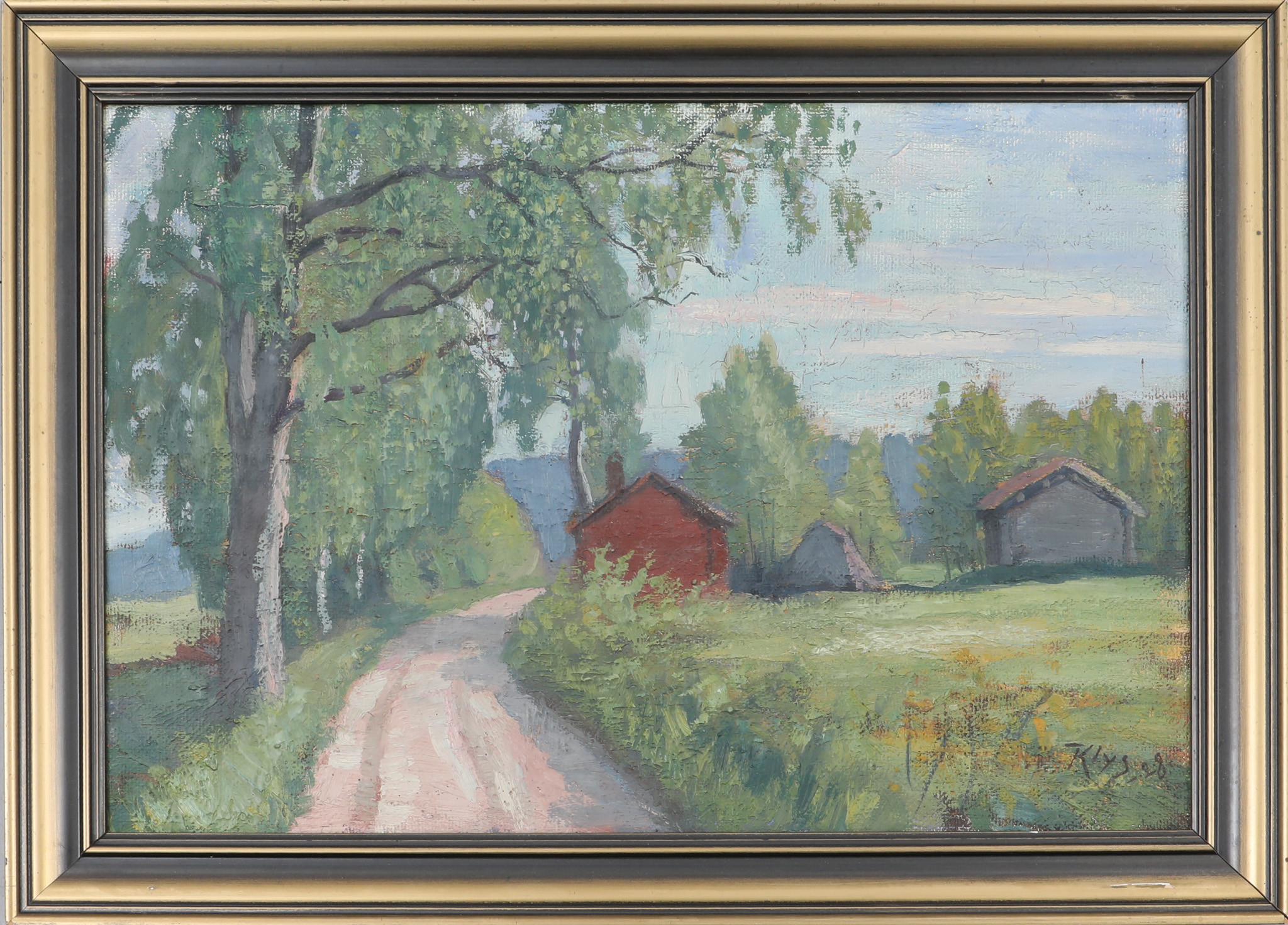 GUNNAR KLYS. Olja på duk, signerad.