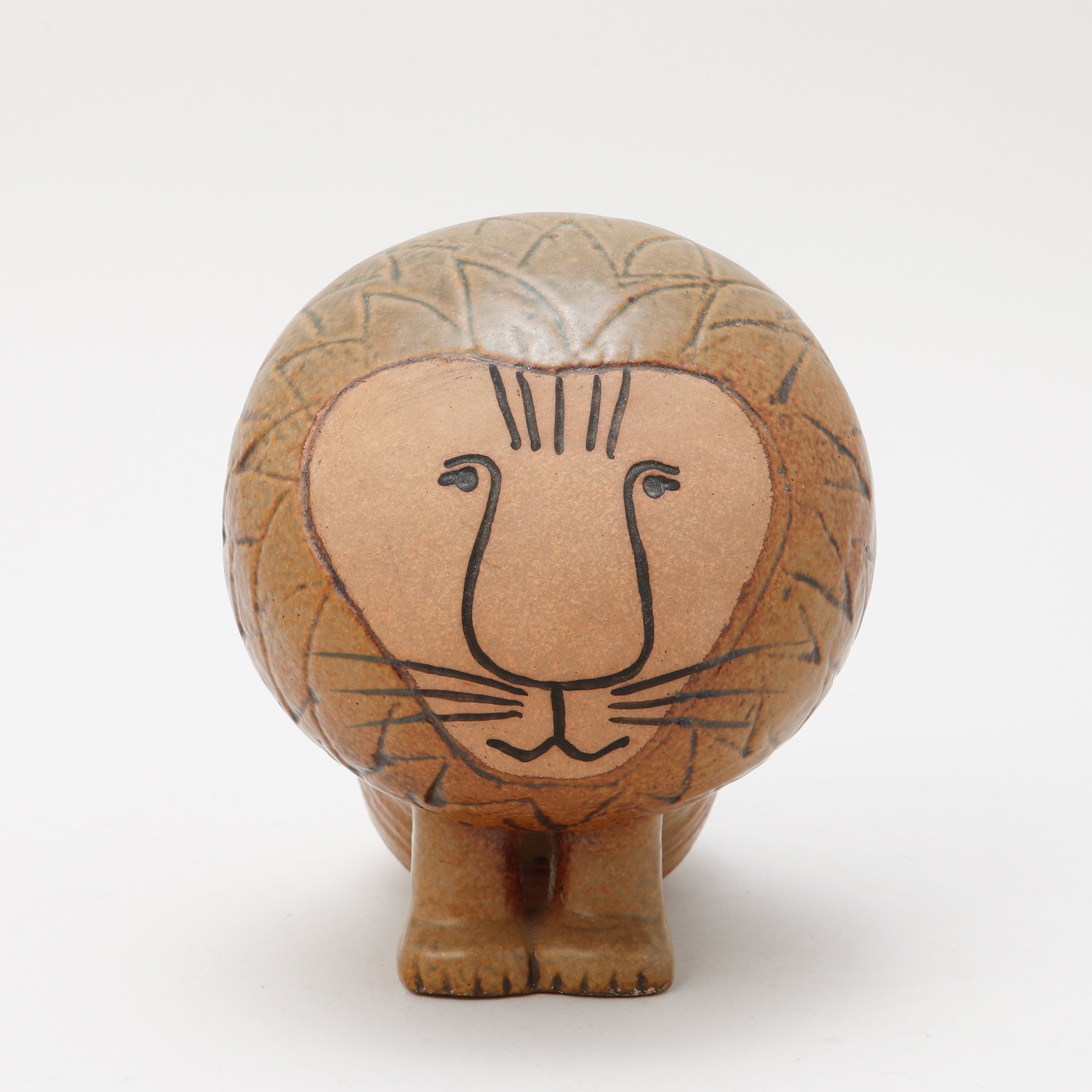 LISA LARSON. Figurin, stengods, "Lejon" ur serien "Afrika".