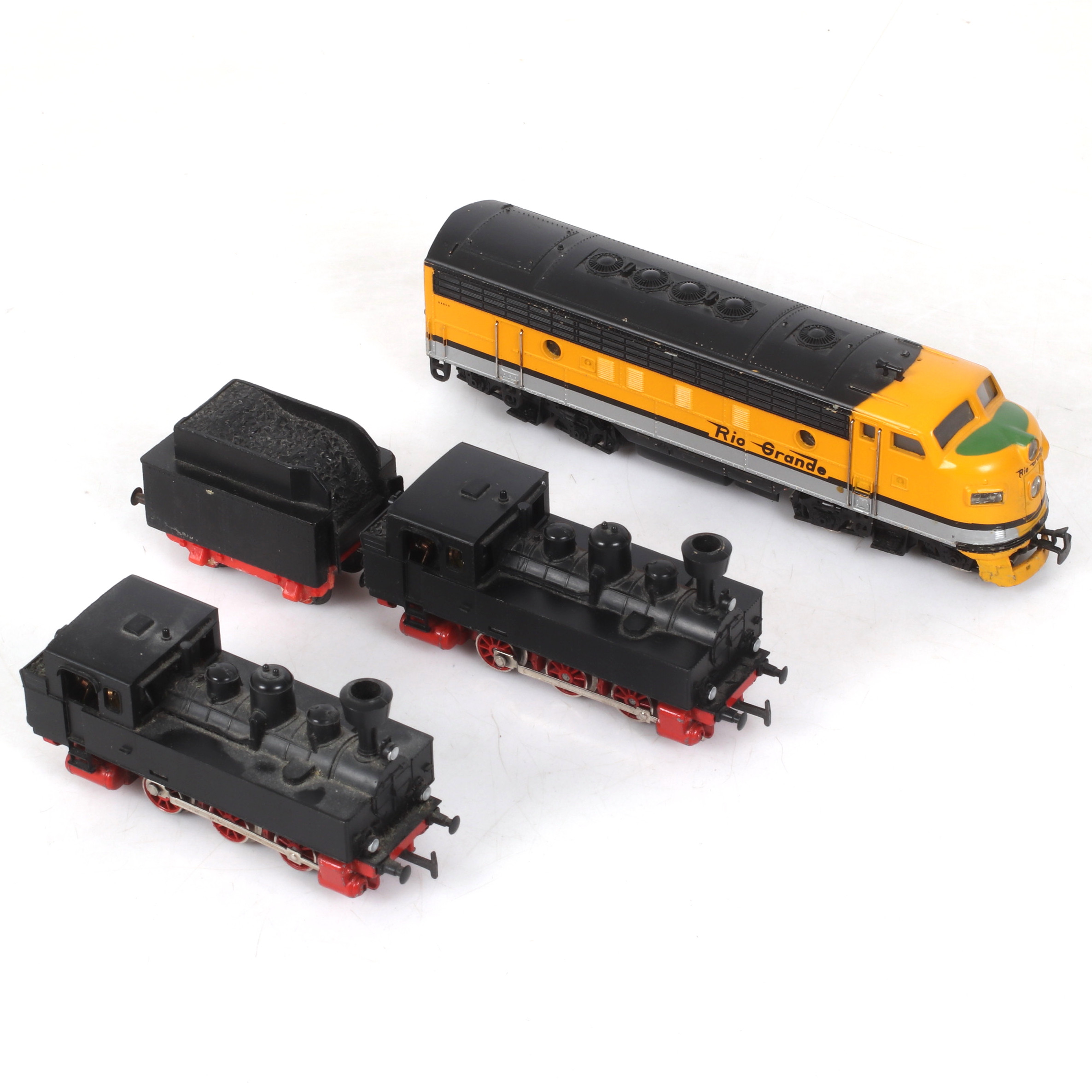 MÄRKLIN, 3 st lok, skala H0, växelström (AC), Tyskland. 1900-talets andra hälft.