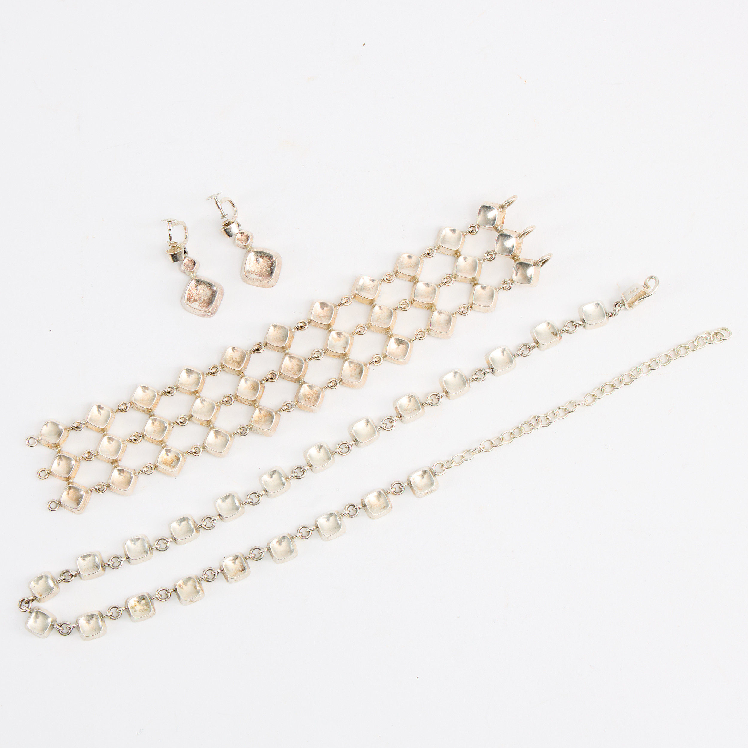 STIGBERT, garnityr i 3 delar, silver, Stockholm 1954.