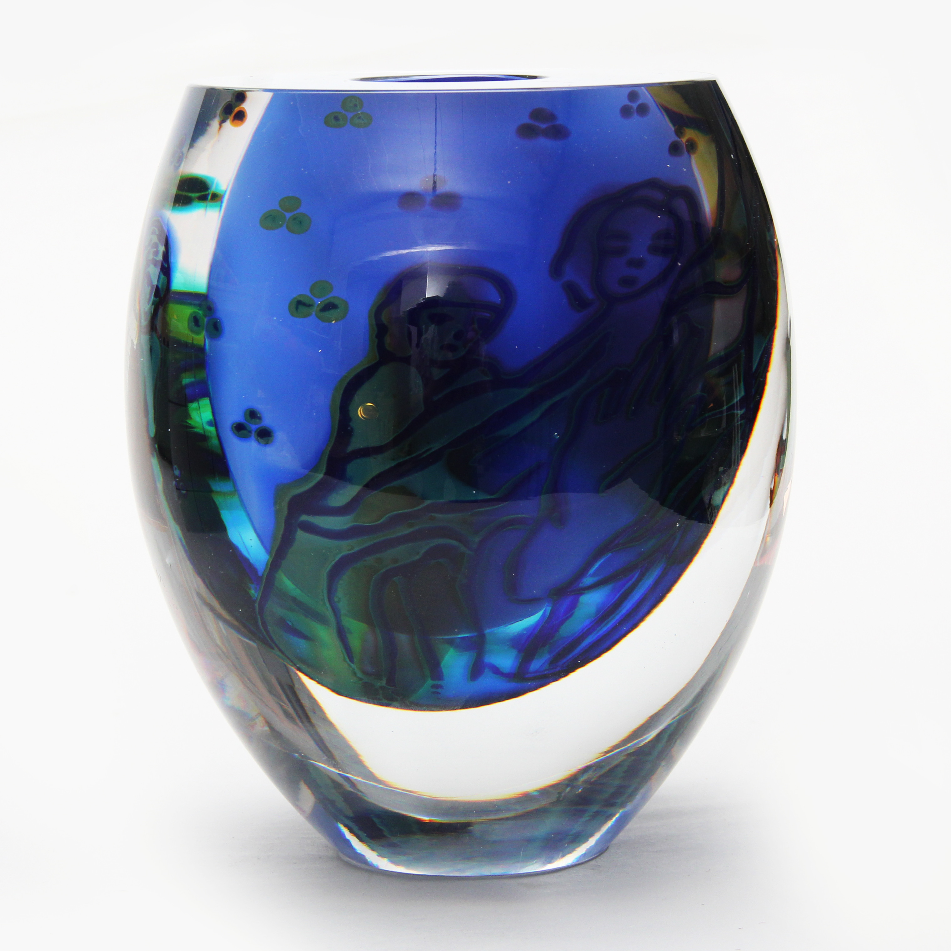 BERIT JOHANSSON. VAS, graal, Orrefors, limiterad till 10 ex, signerad.