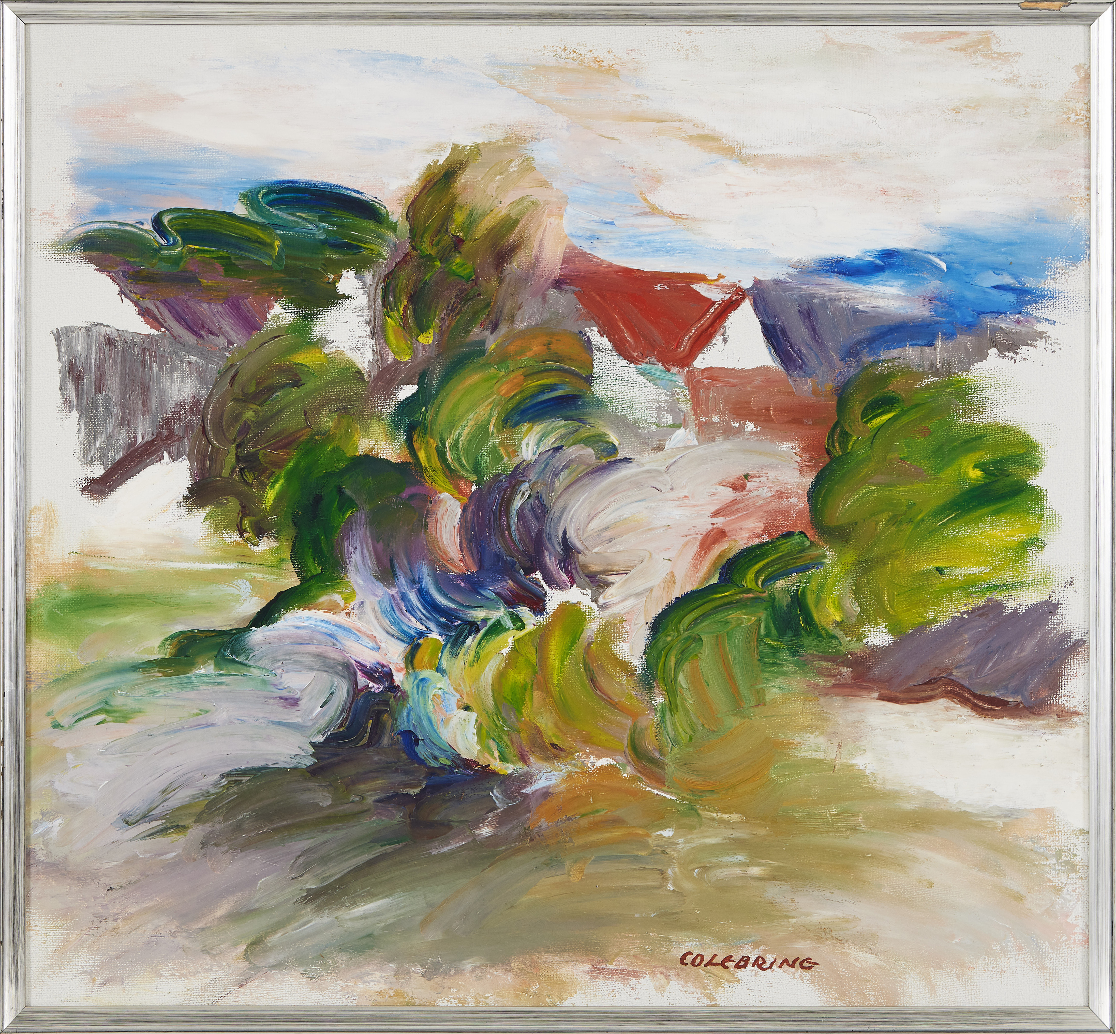 JOHNY COLEBRING. (1920-2003), Landskapsmotiv, signerad Colebring, olja på duk.