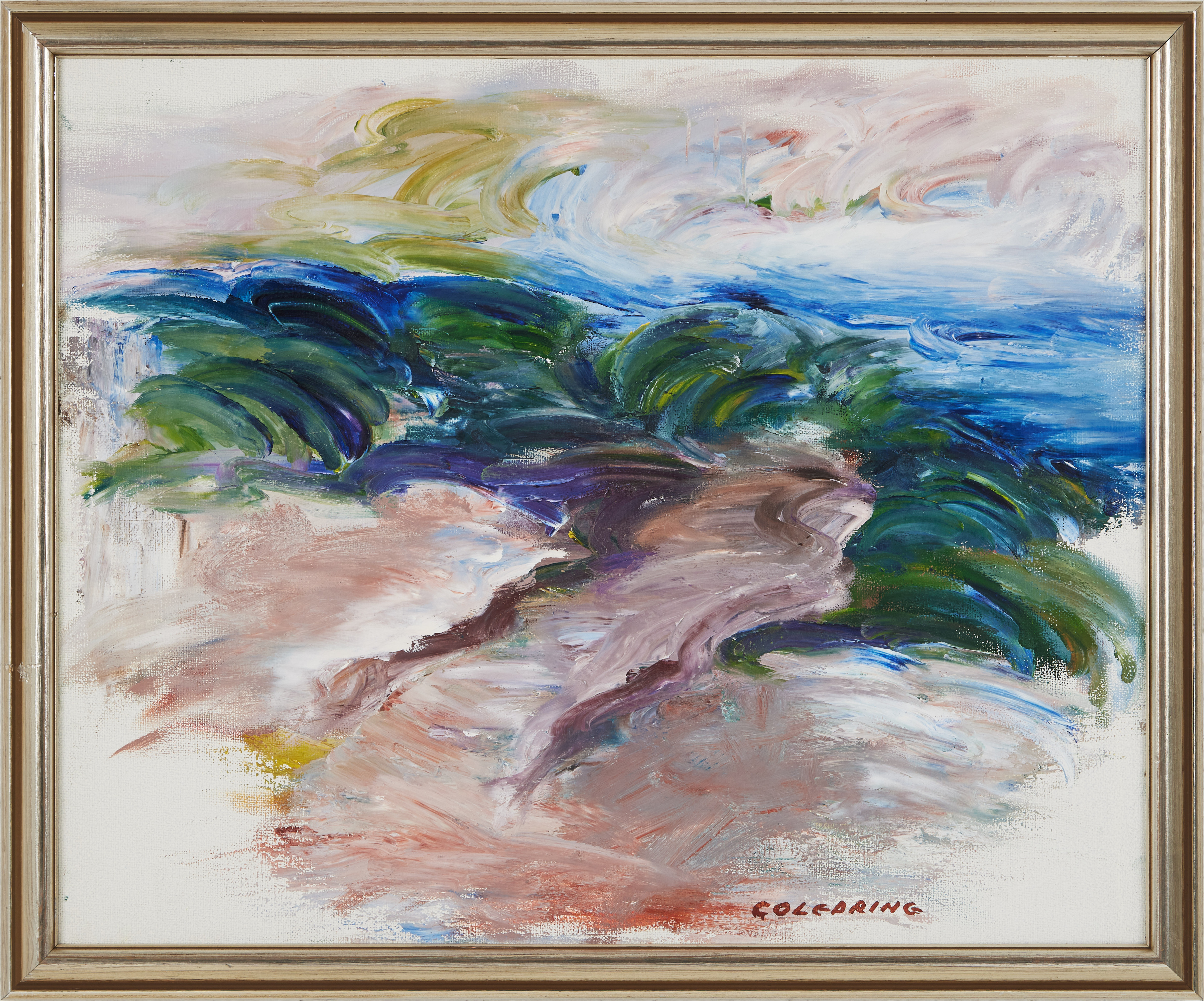 JOHNY COLEBRING. (1920-2003), Landskapsmotiv, signerad Colebring, olja på duk.