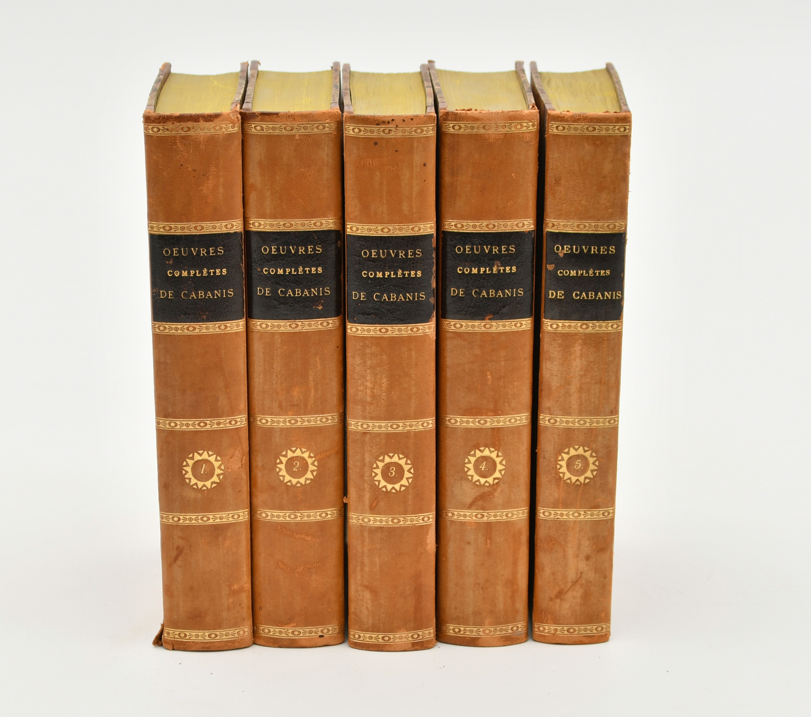 Ouevres complétes de Cabanis 1-5. 5 Volymer.