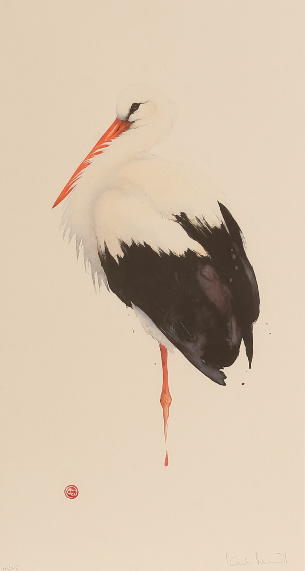 KARL MÅRTENS. Färglitografi, signerad och numrerad.