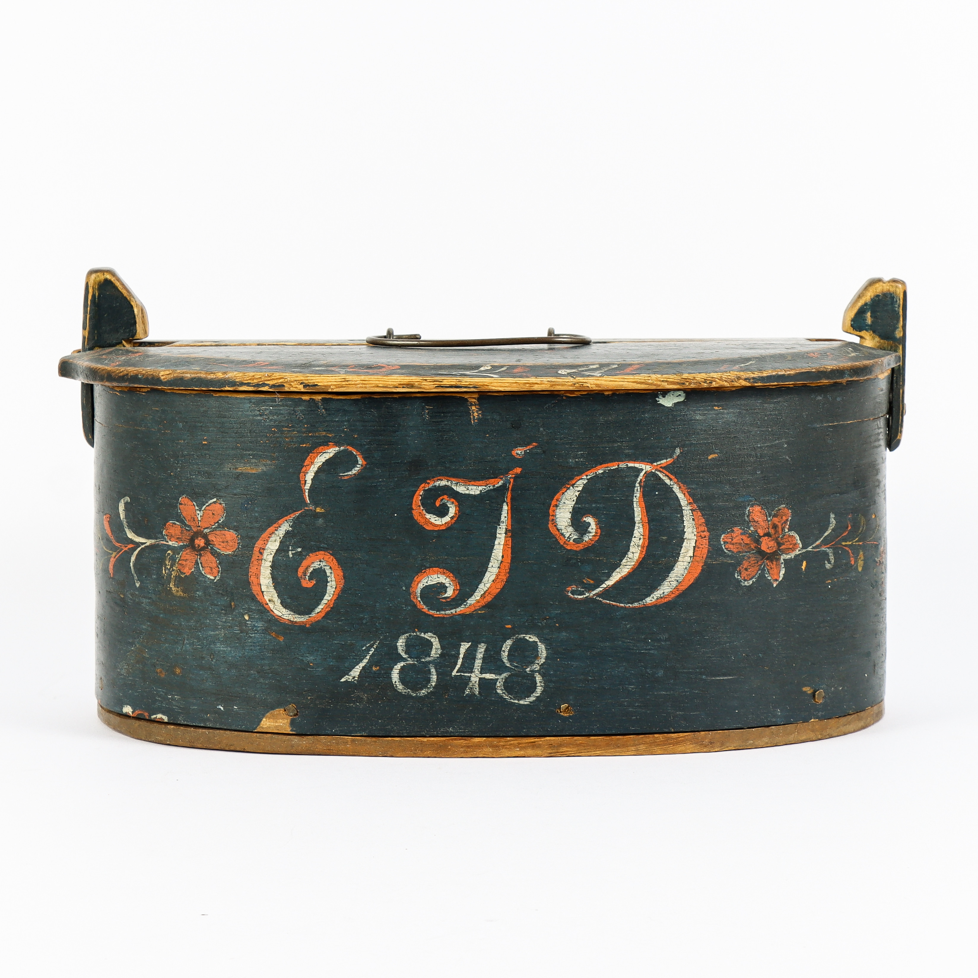 SVEPASK allmoge, daterad 1848, originalmålning.