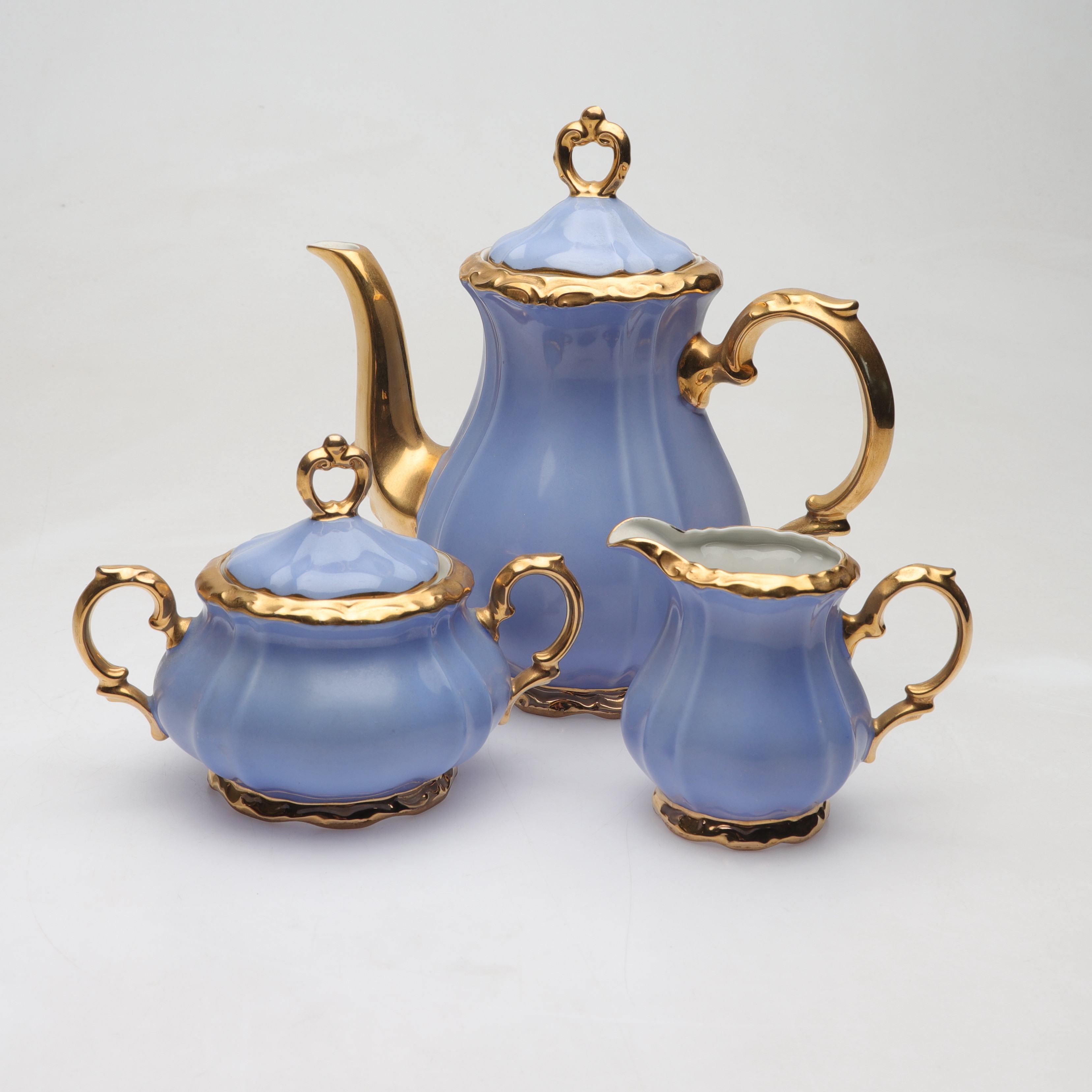 SERVISDELAR, 3 delar, porslin, Bareuther, Bavaria, 1900-tal.