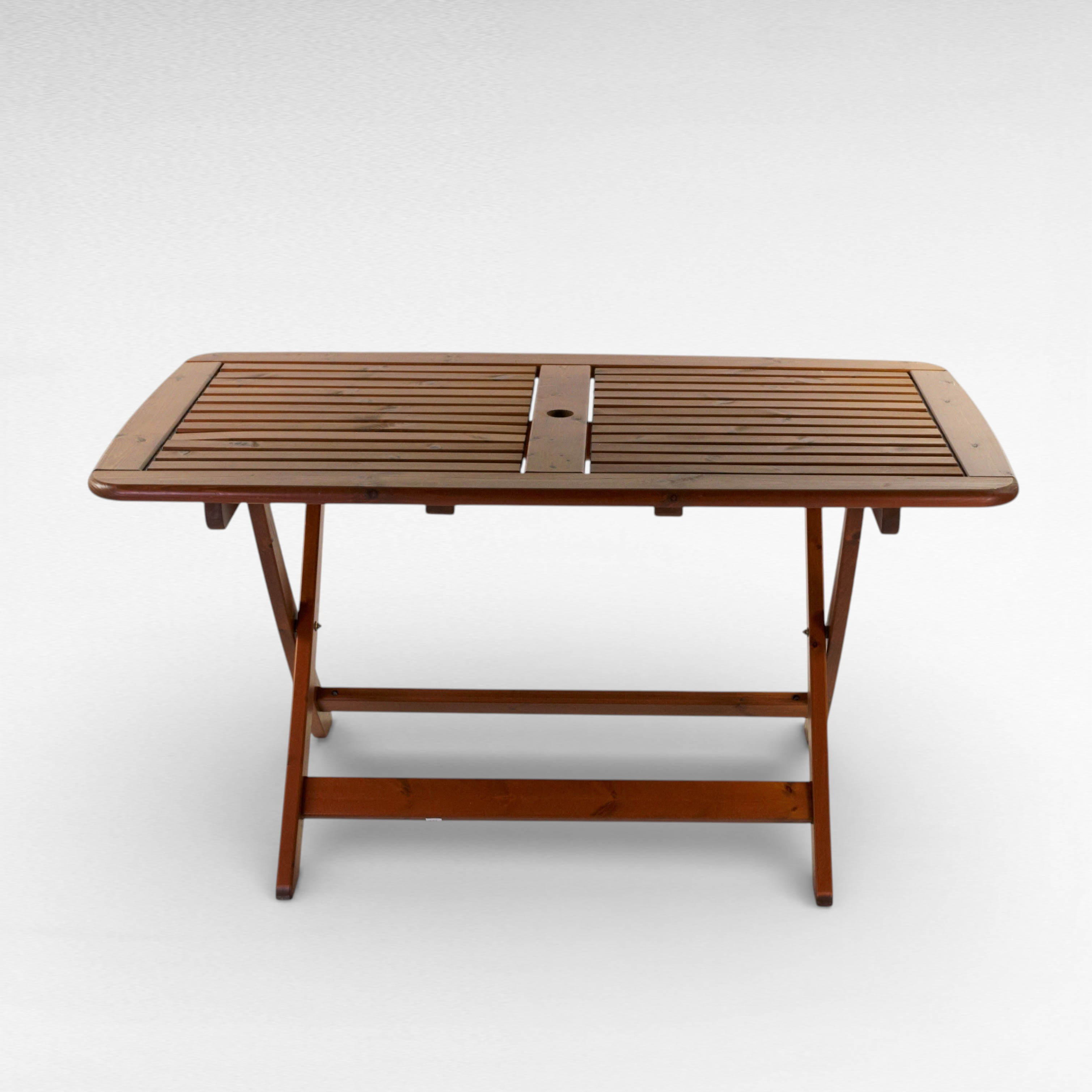 TRÄDGÅRDSBORD, lackat lövträ, fällbar, FSC, nutida.