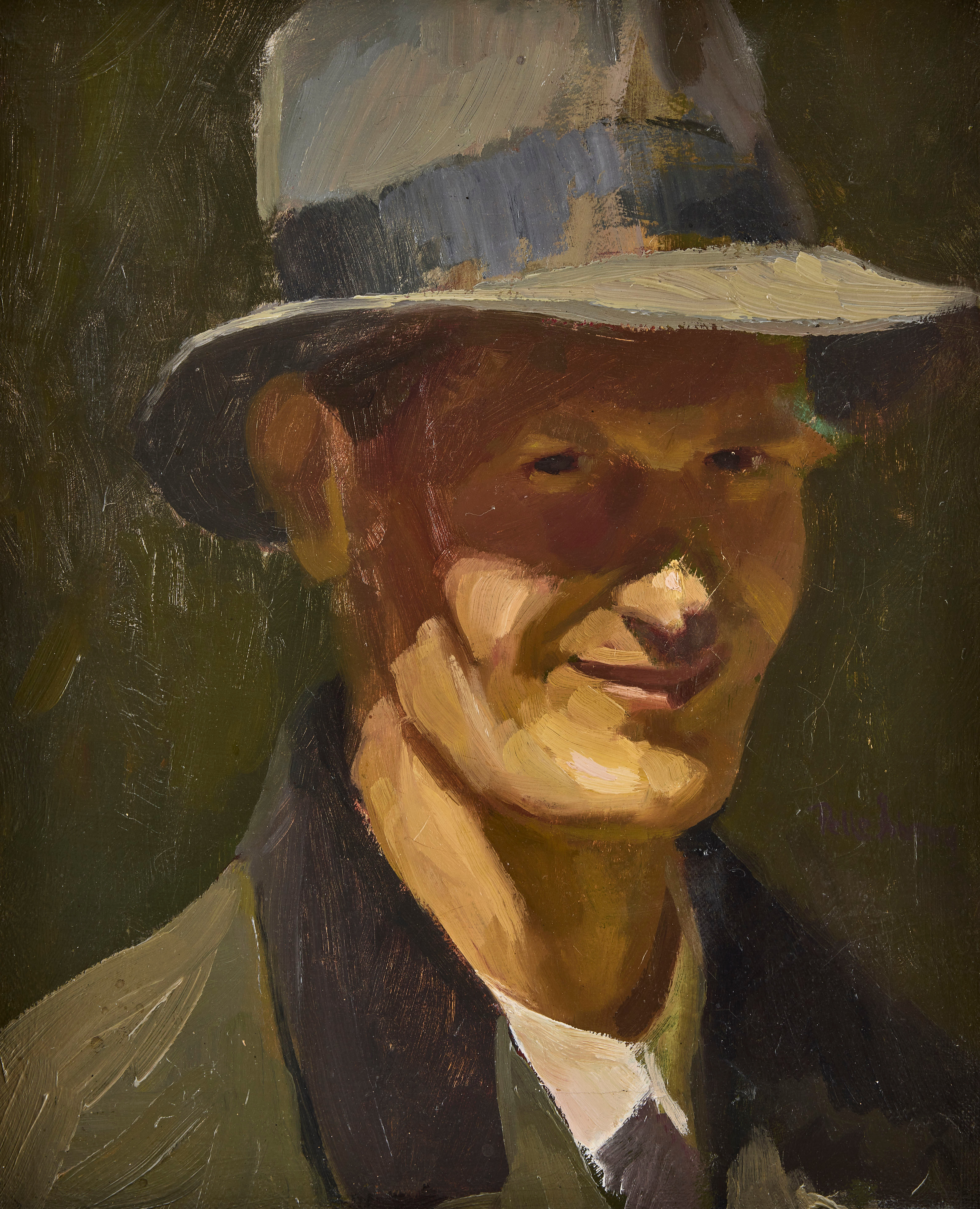 PELLE ÅBERG. Självporträtt.