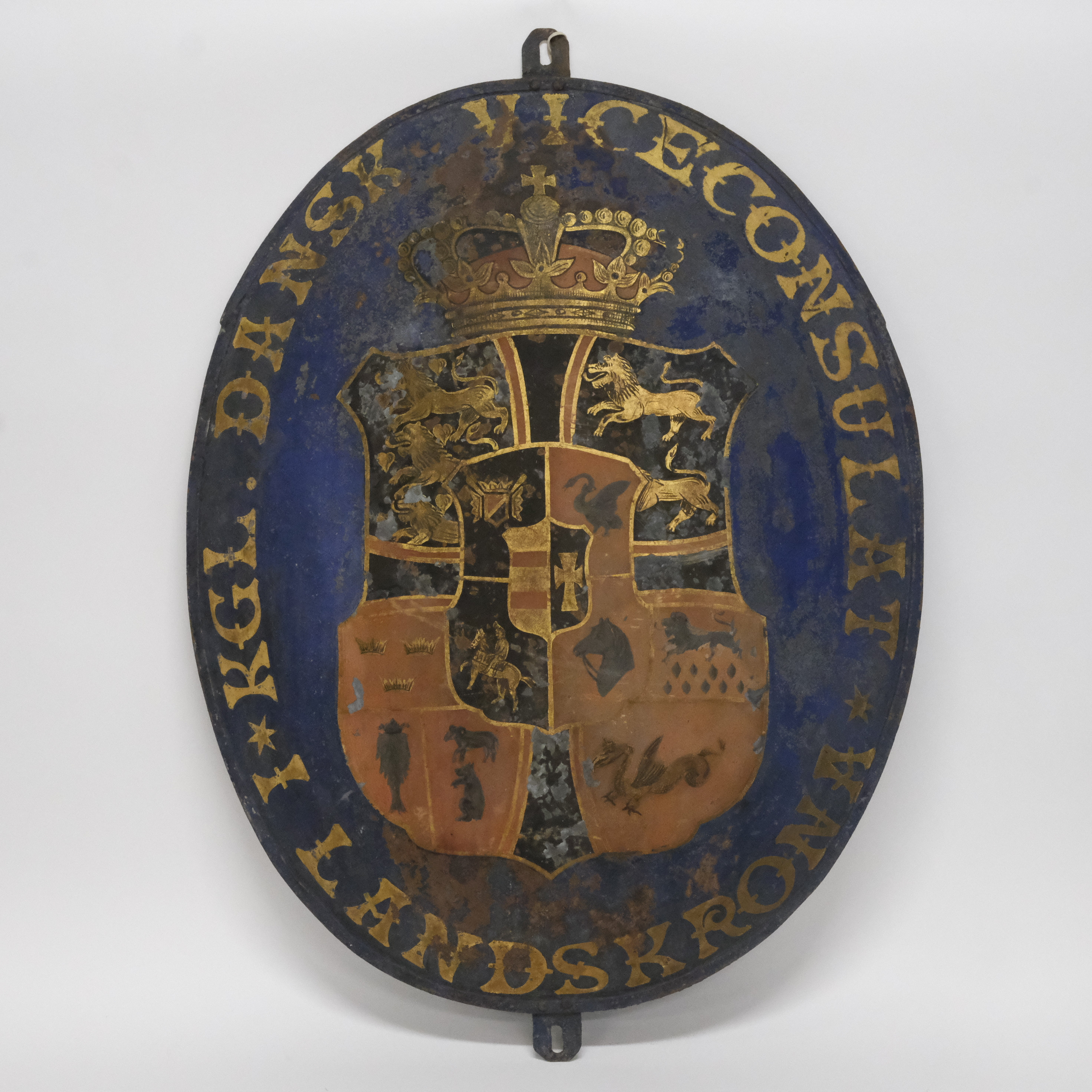 SKYLT, BLECKPLÅT, DANSK VICEKONSULAT.