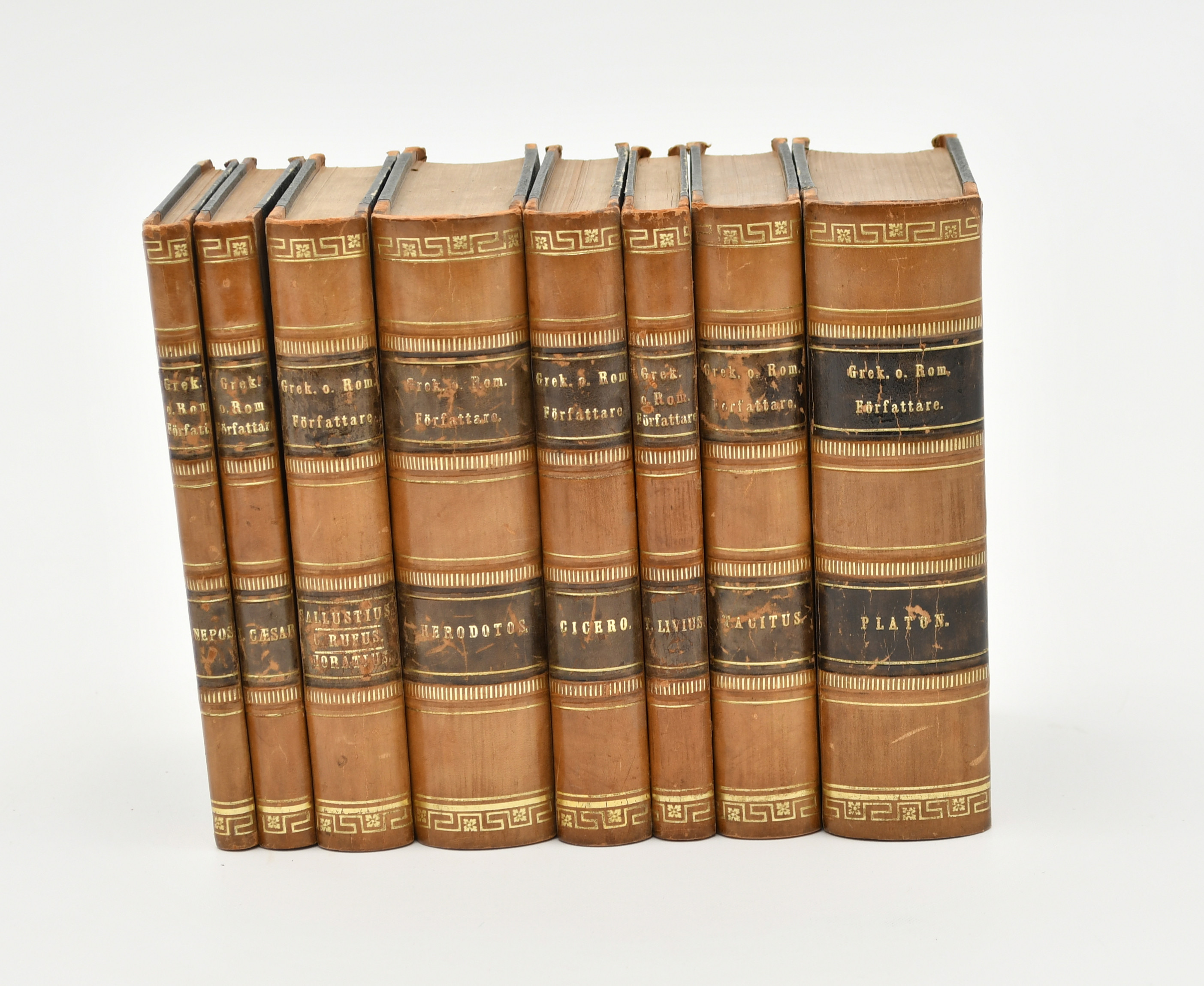 Grekiske och Romerske författare. 8 Volymer.
