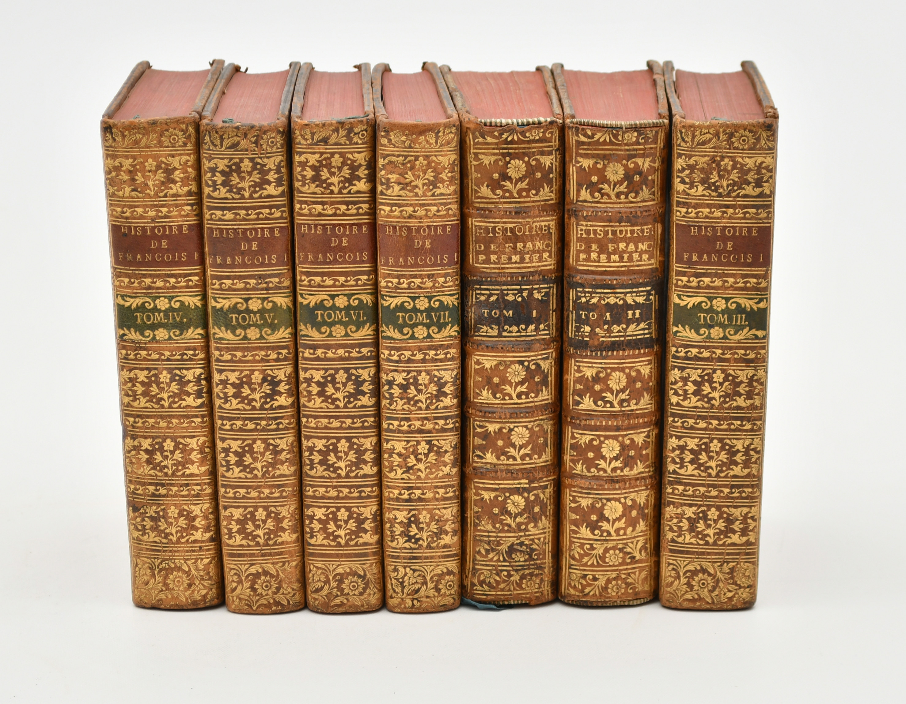 Historie de Francois I. 1-7. 7 Volymer.