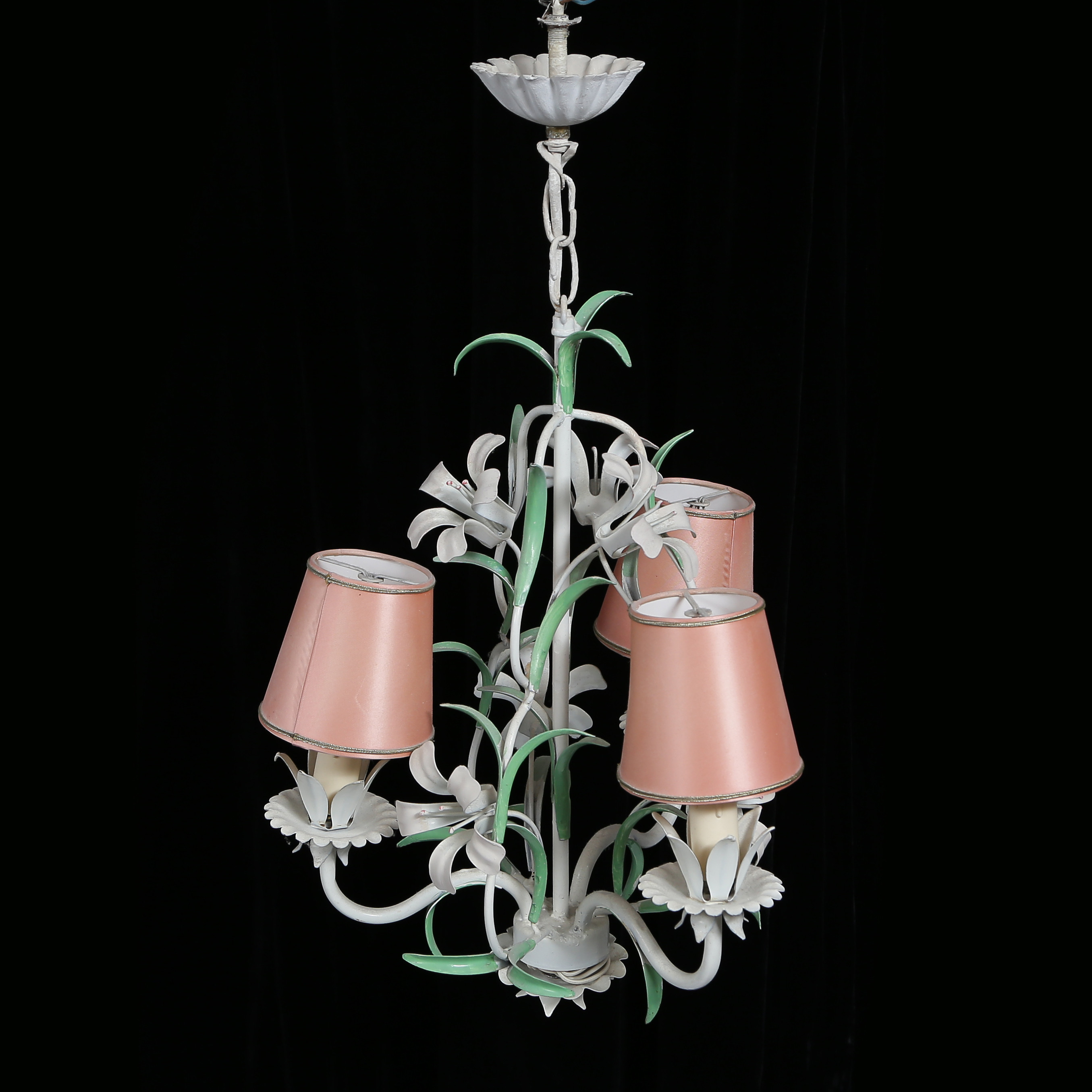 TAKLAMPA "BUKETTLAMPA" METALL, 1900-TAL.