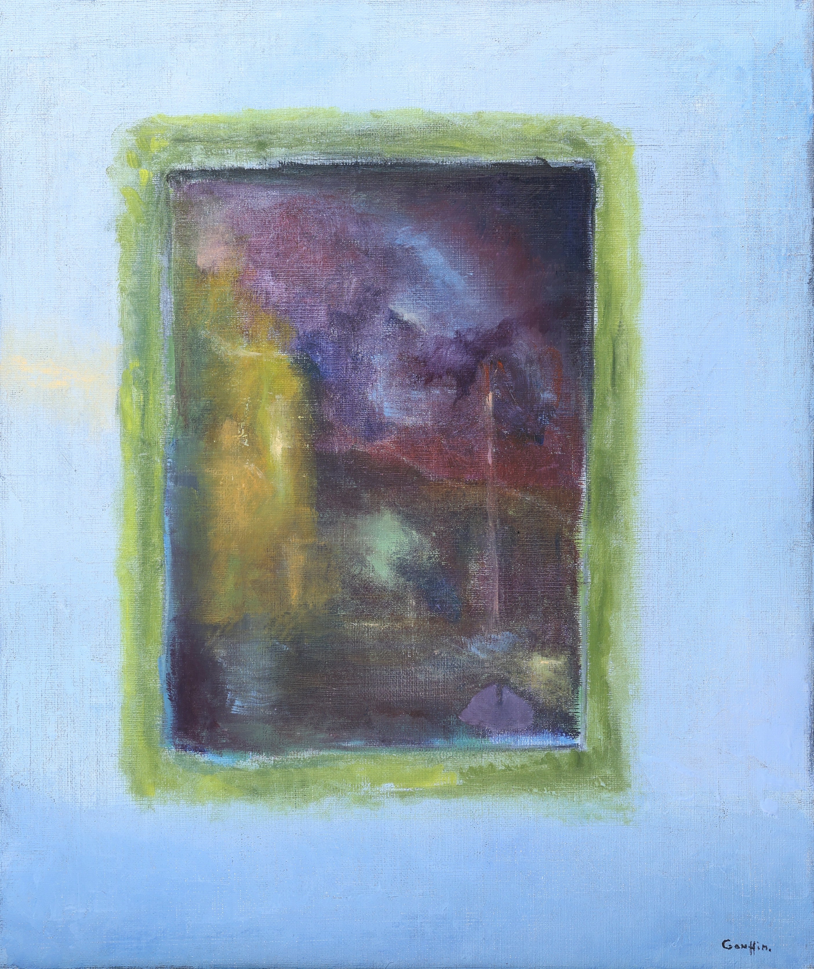 GUNNAR GAUFFIN. Olja på duk, "En annan historia ,signerad.