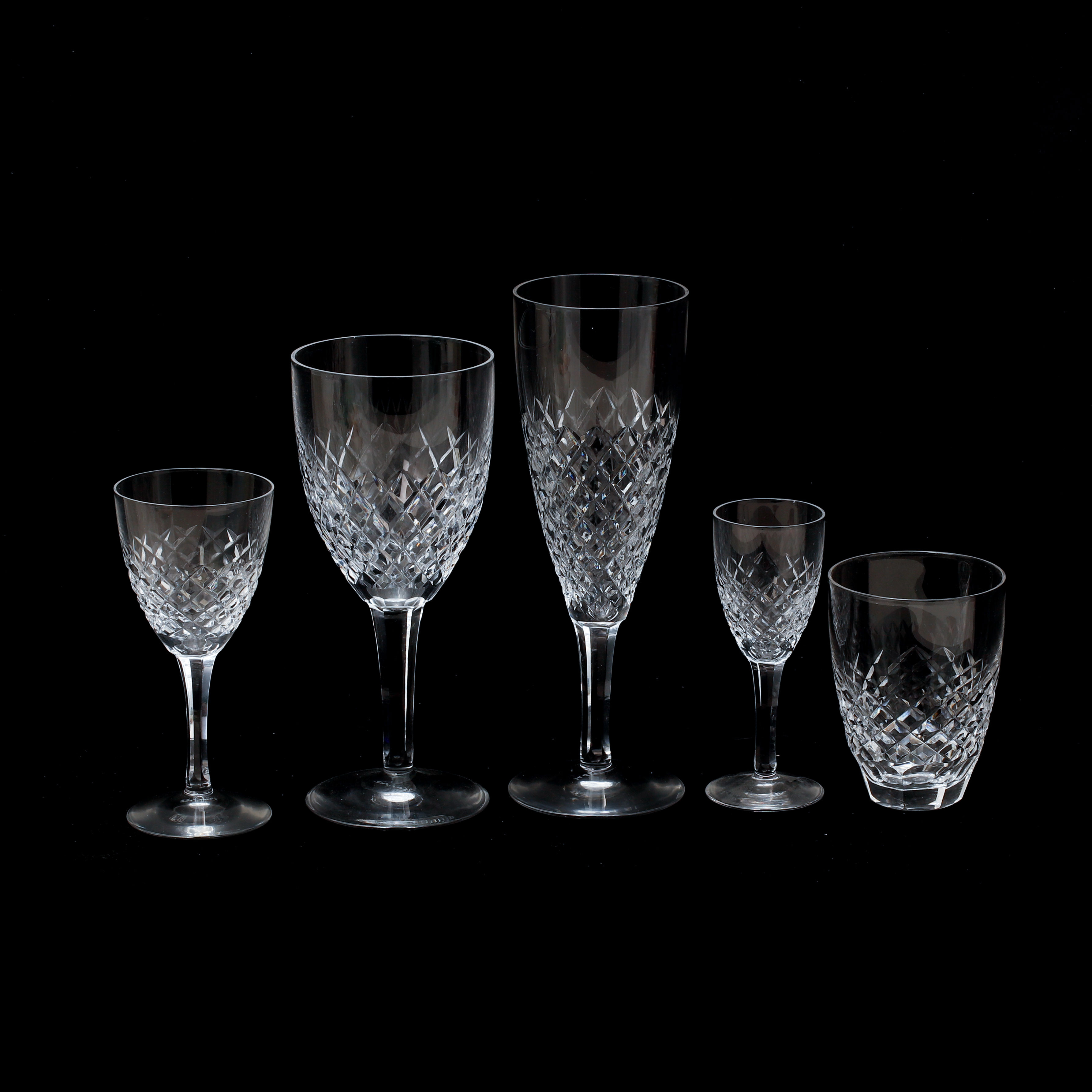 GLASSERVIS, 44 delar, Kosta.