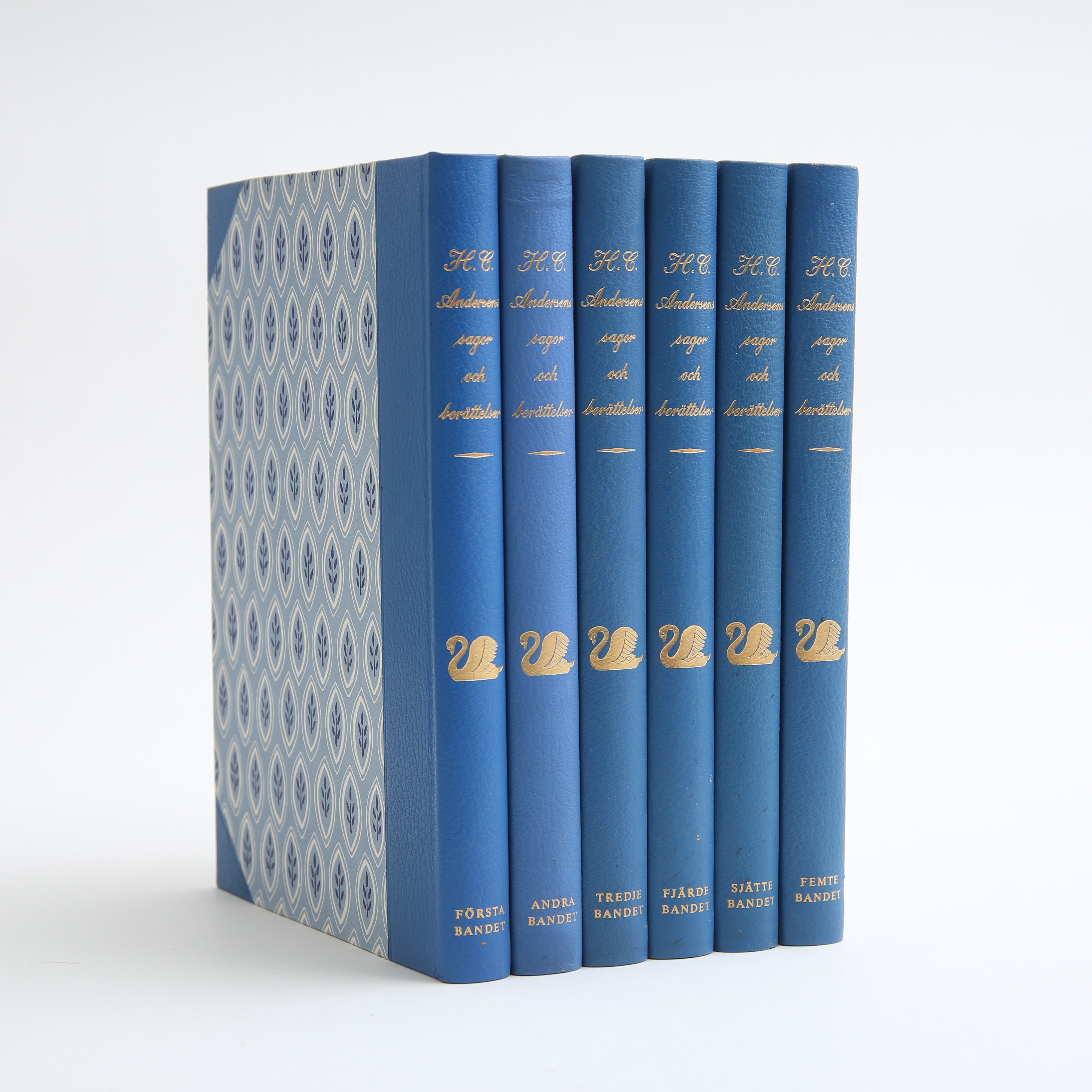 BÖCKER, 6 band, HC Andersens sagor och berättelser, 1900-talets mitt.
