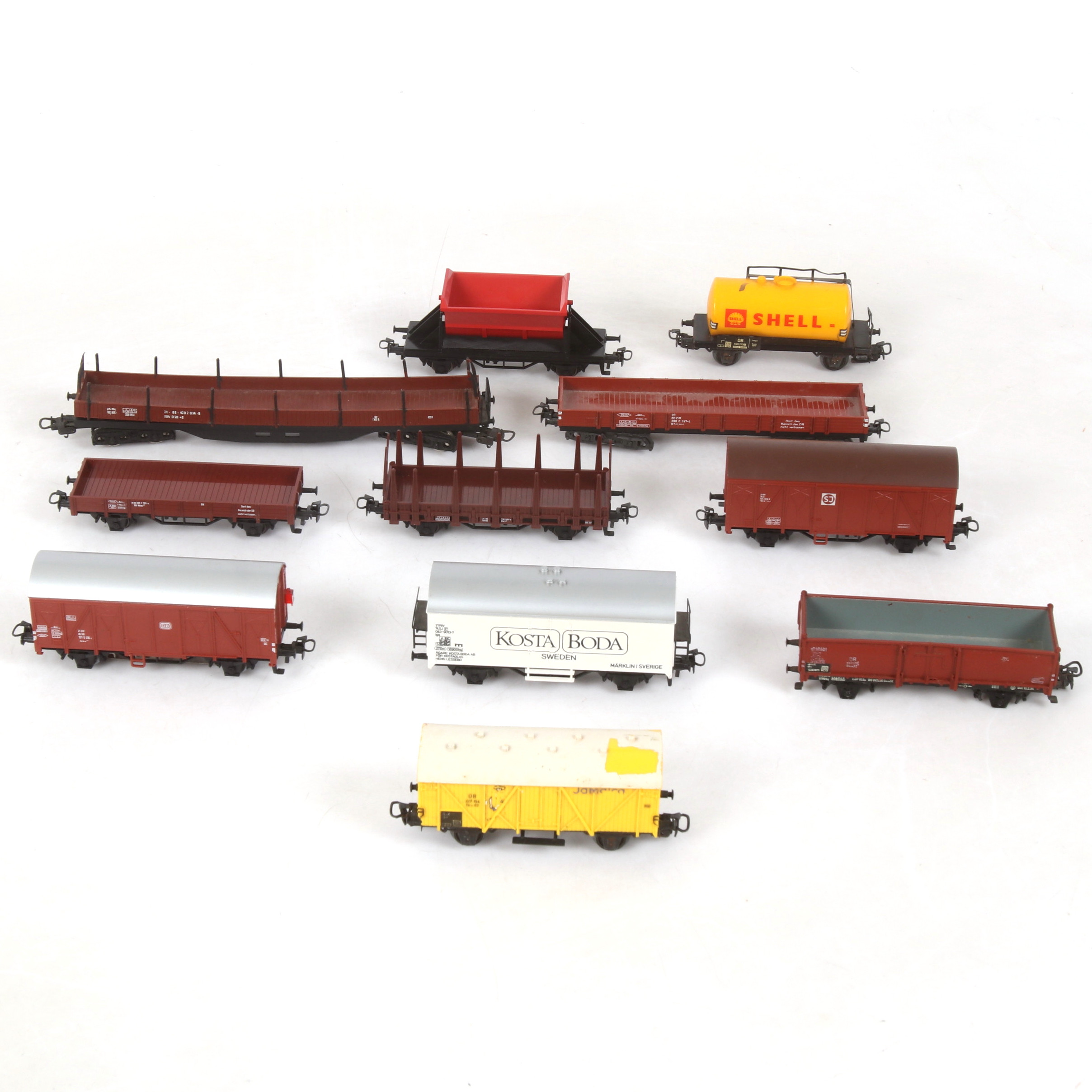 MÄRKLIN, 11 st, vagnar, skala H0, Tyskland.