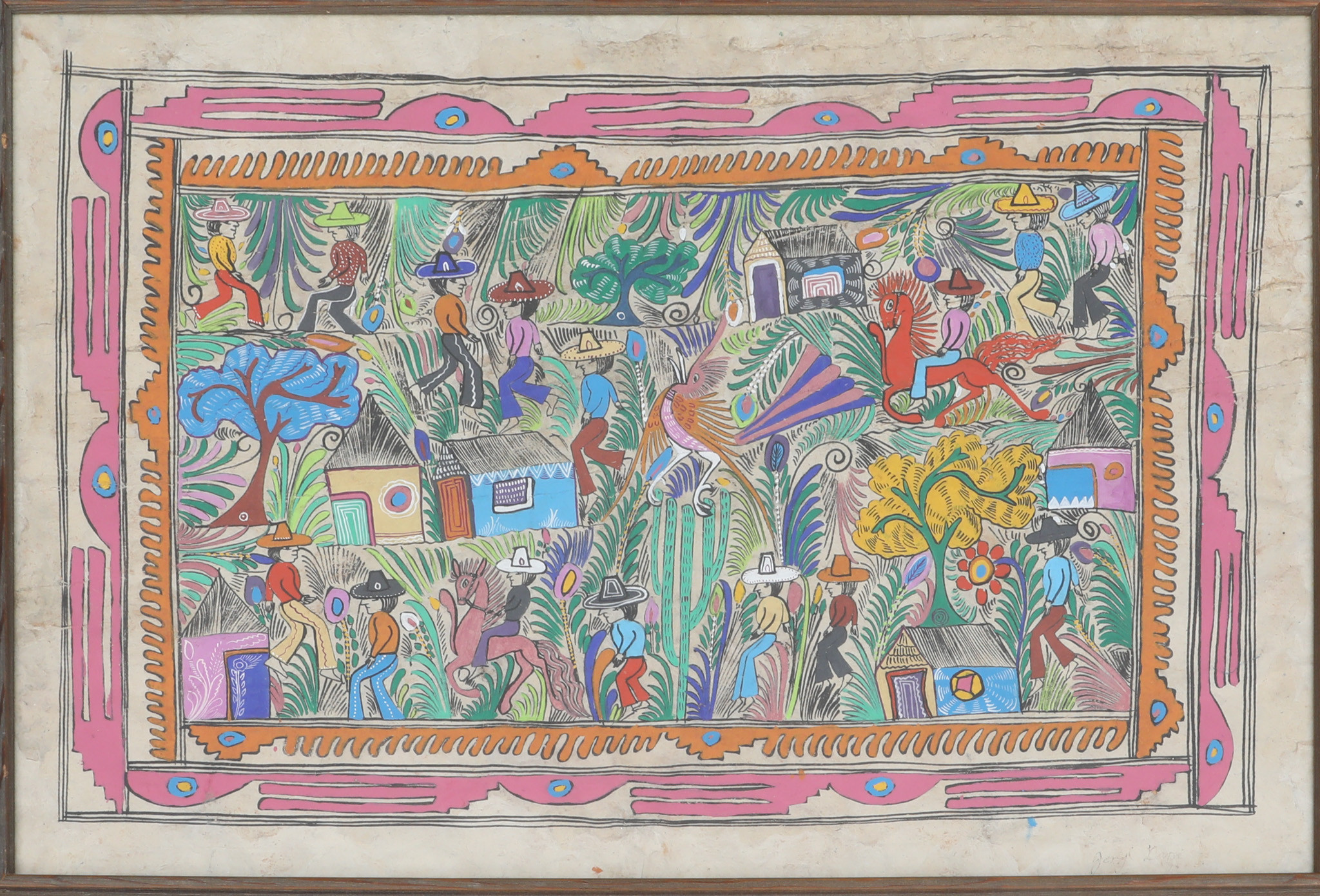 Konstmålning från Mexiko.