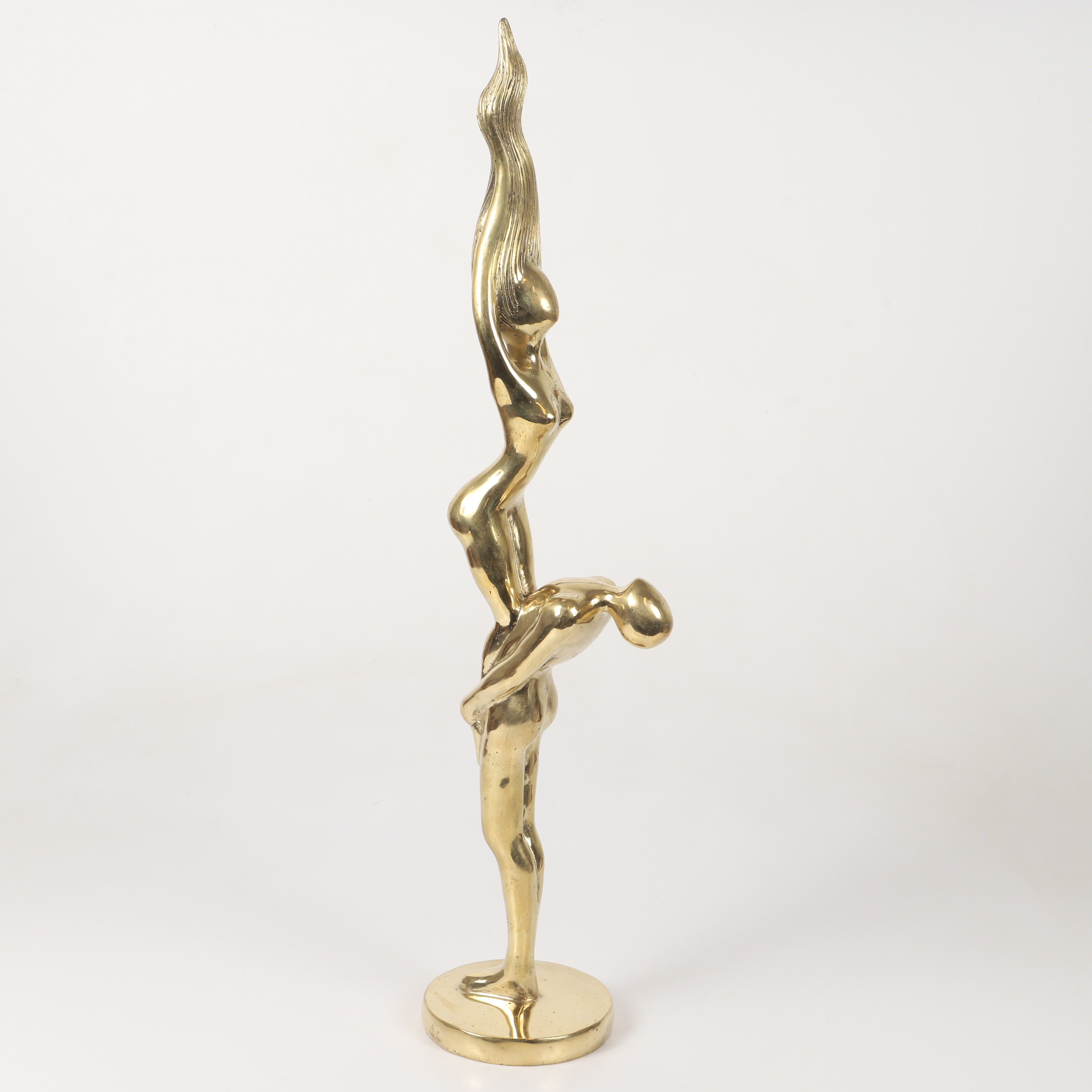 SKULPTUR, "Dirty Dancing", förgylld brons, Art People Gallery Sweden.