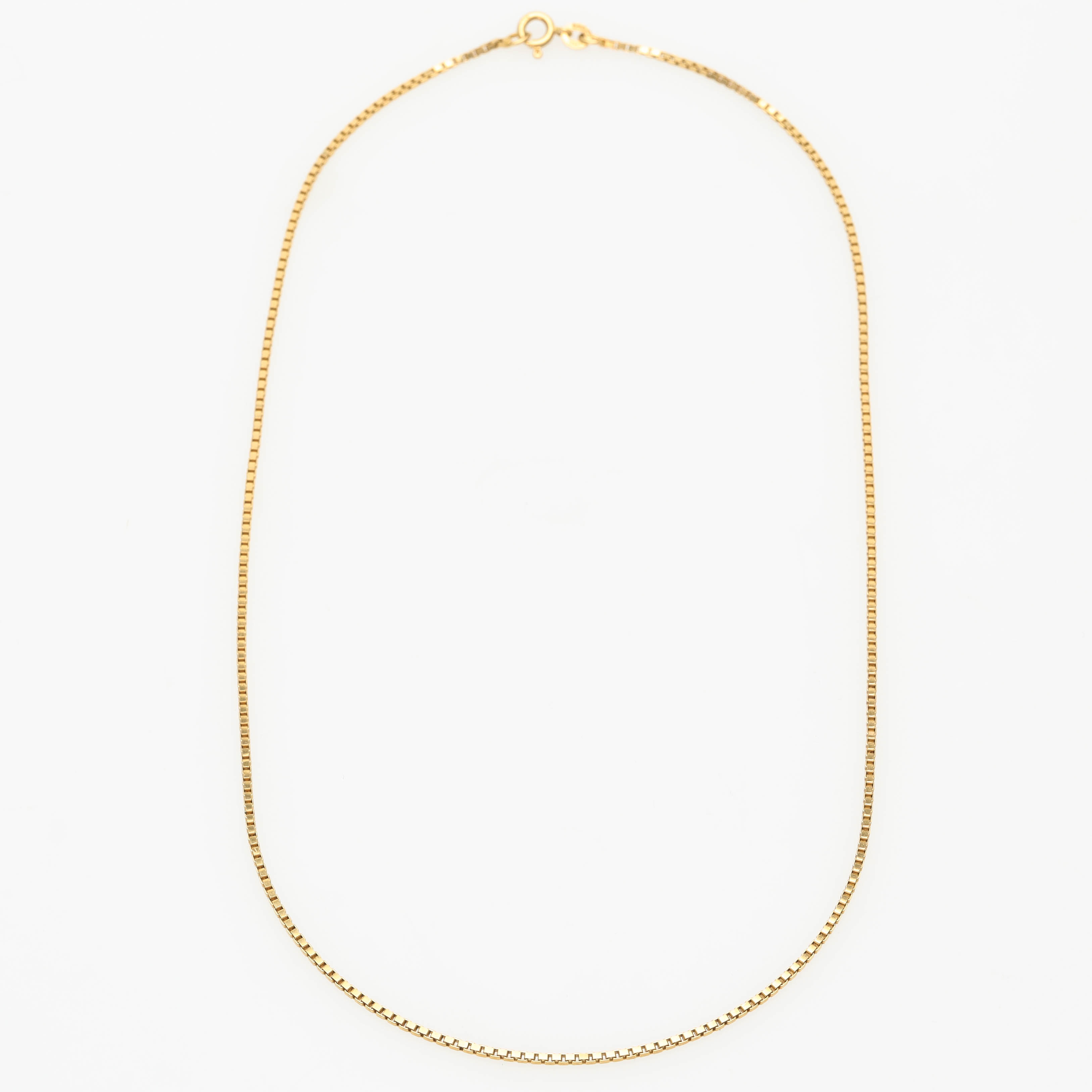 HALSKEDJA, 18 k guld, venezialänk, Unoaerre, Italien.