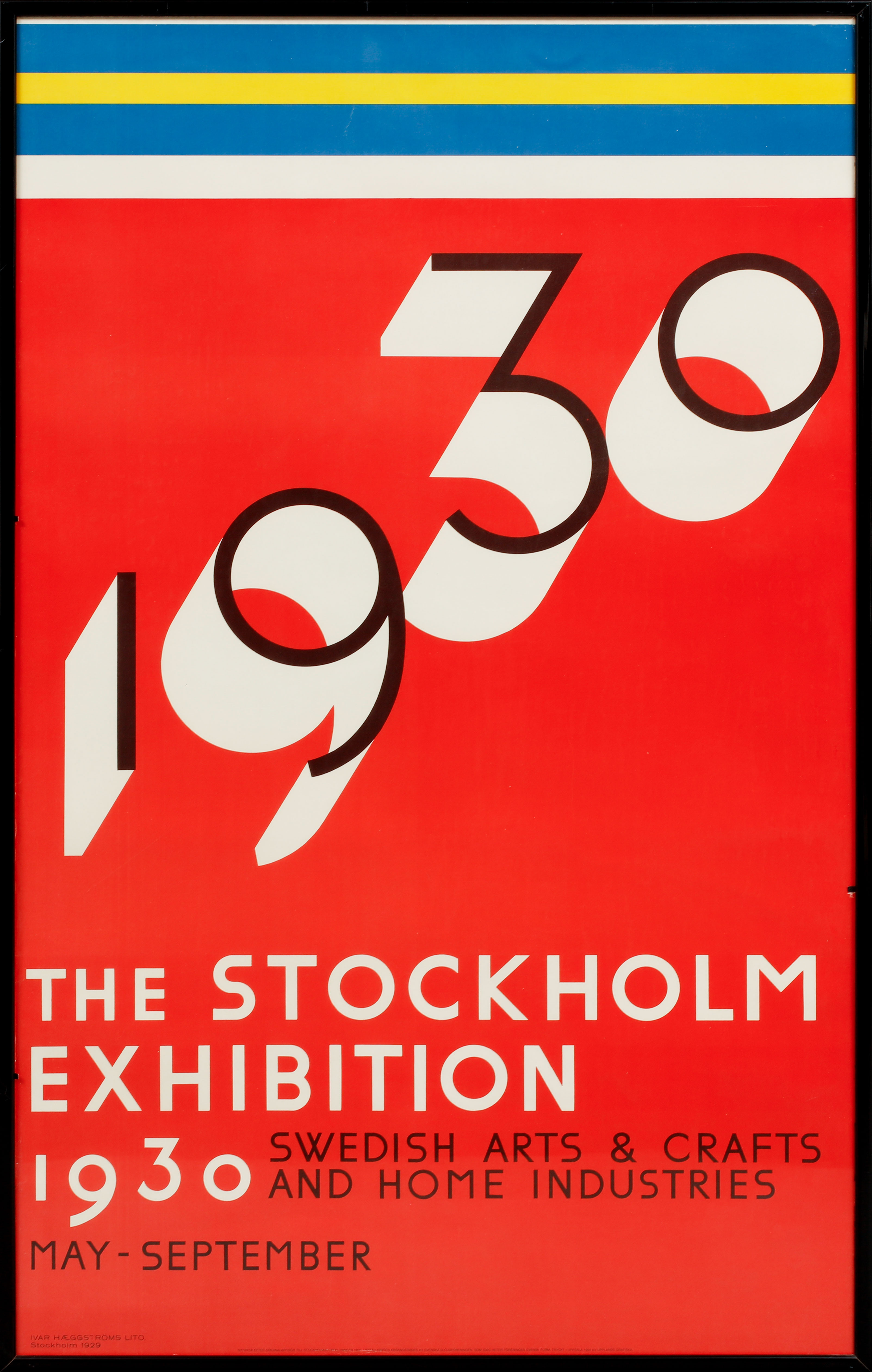 UTSTÄLLNINGSAFFISCH, nytryck, Stockholm 1930.