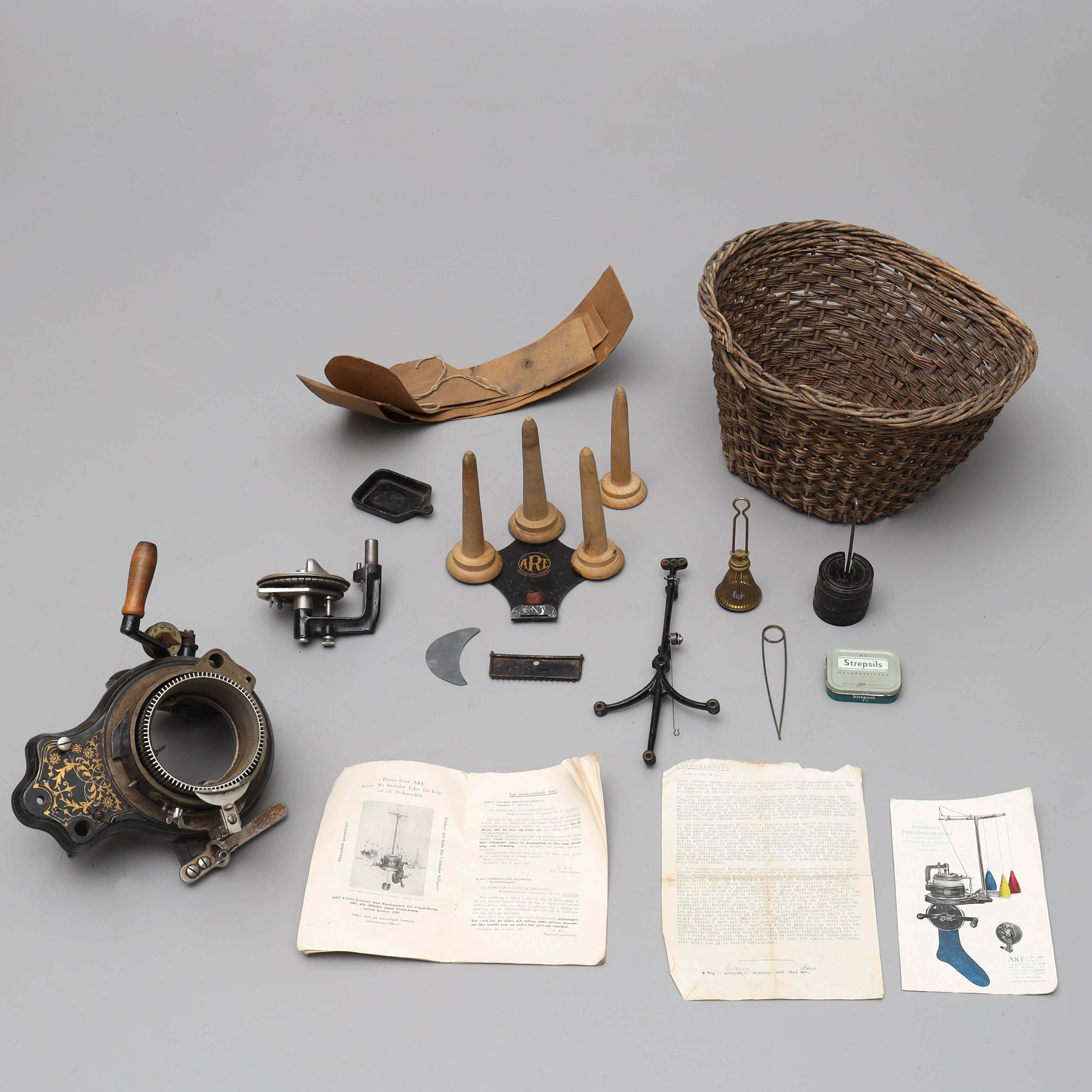 STICKNINGSMASKIN, "Automatiska Snabbstickningsmaskinen", ARE, 1923.