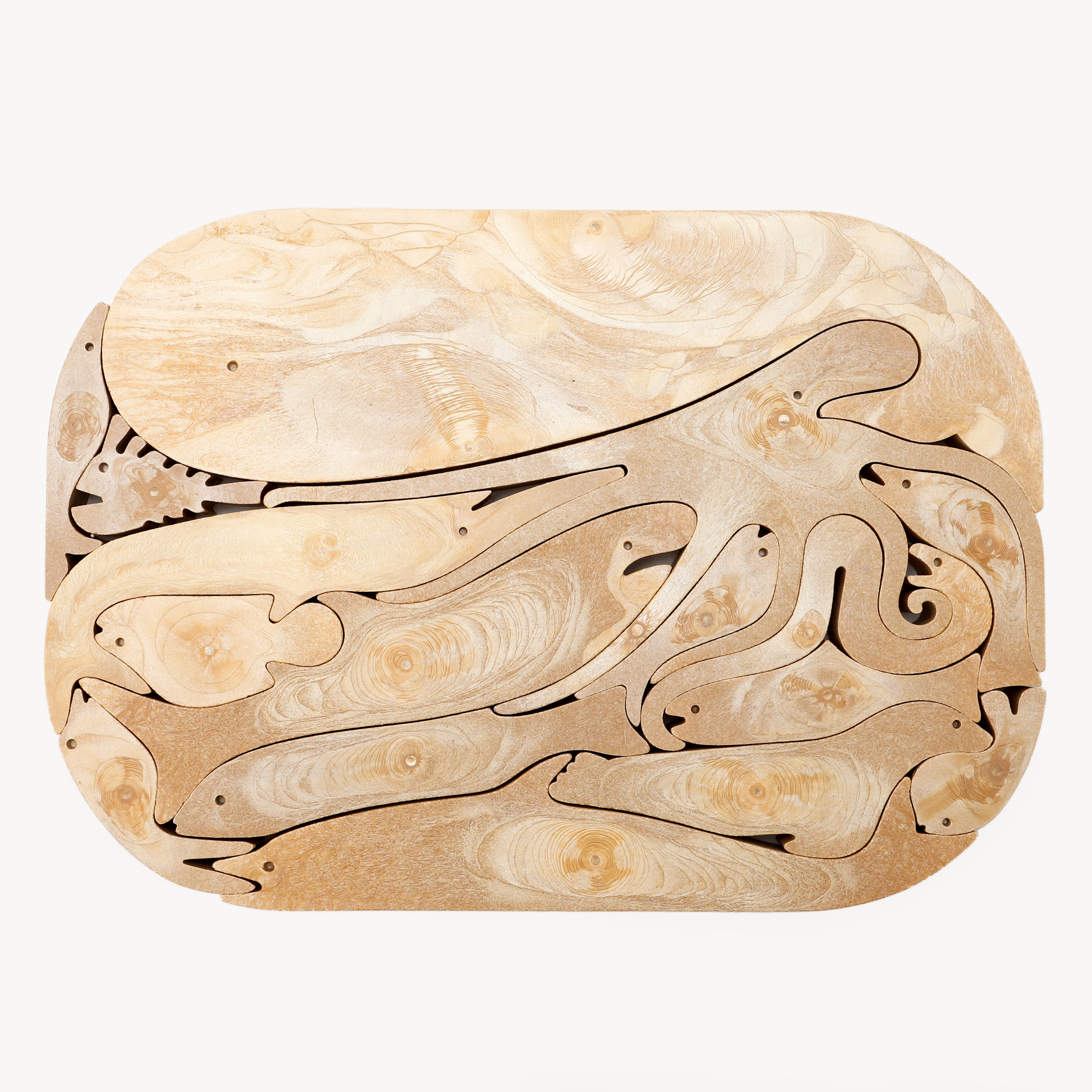 ENZO MARI. Pussel "16 pesci" för Danese Milano, Italien, 1970-tal.