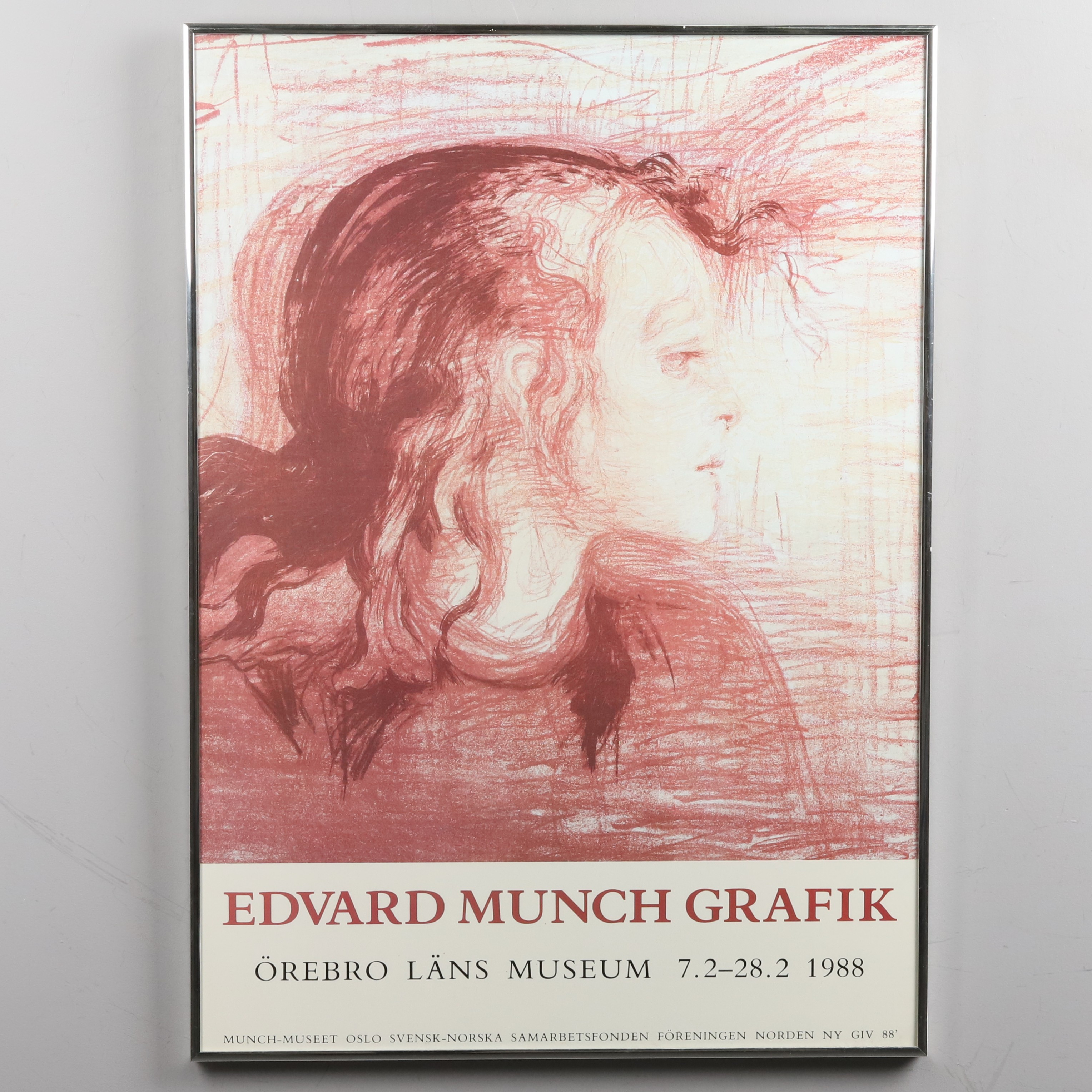 UTSTÄLLNINGSAFFISCH. GRAFISKT TRYCK. Örebro Läns Museum, -1988.